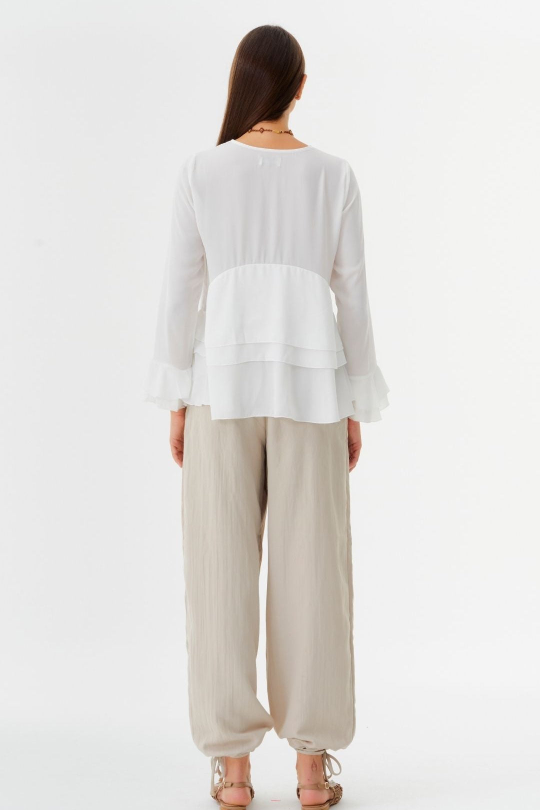 Blusa Sienna Gasa Blanco