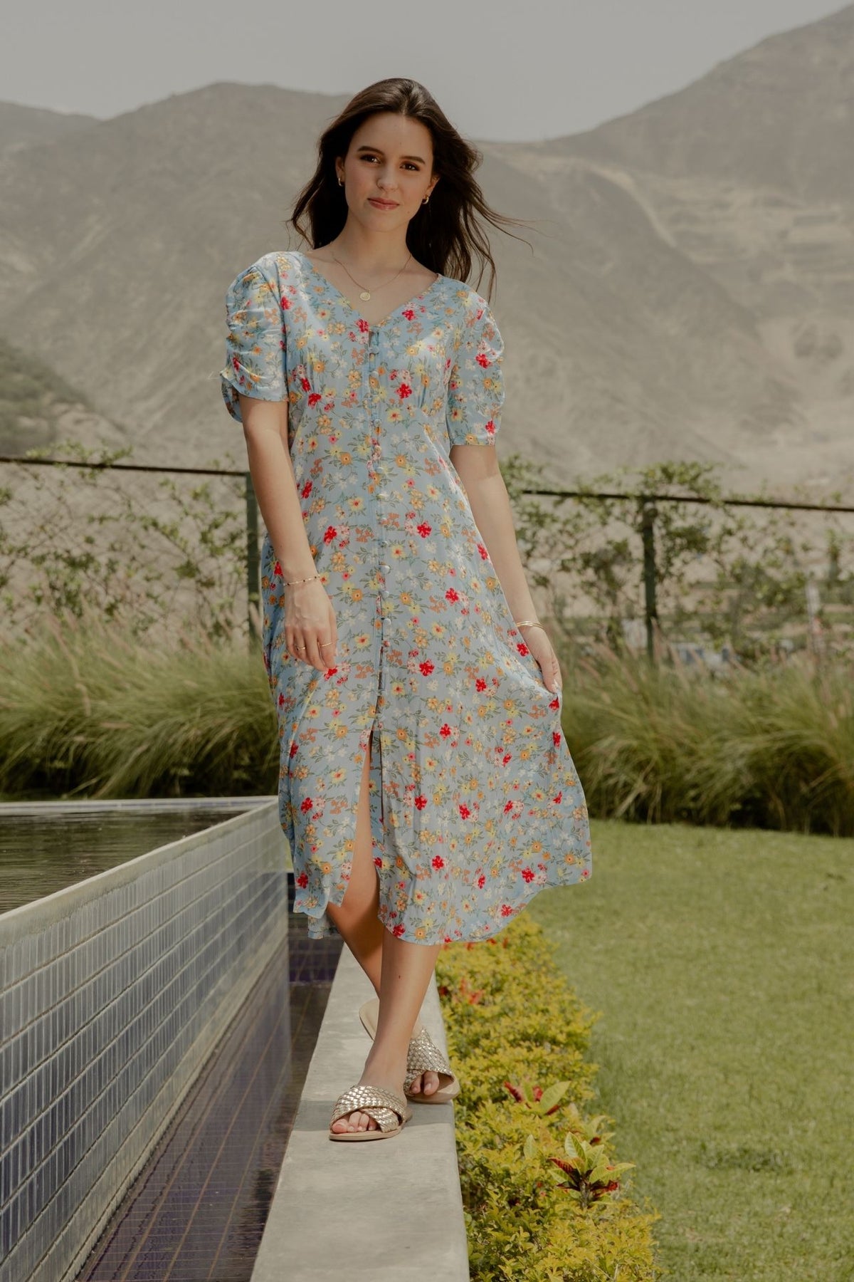 Vestido Barcelona Celeste