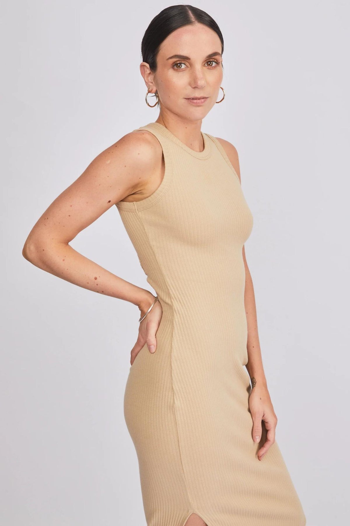 Vestido Largo Rib