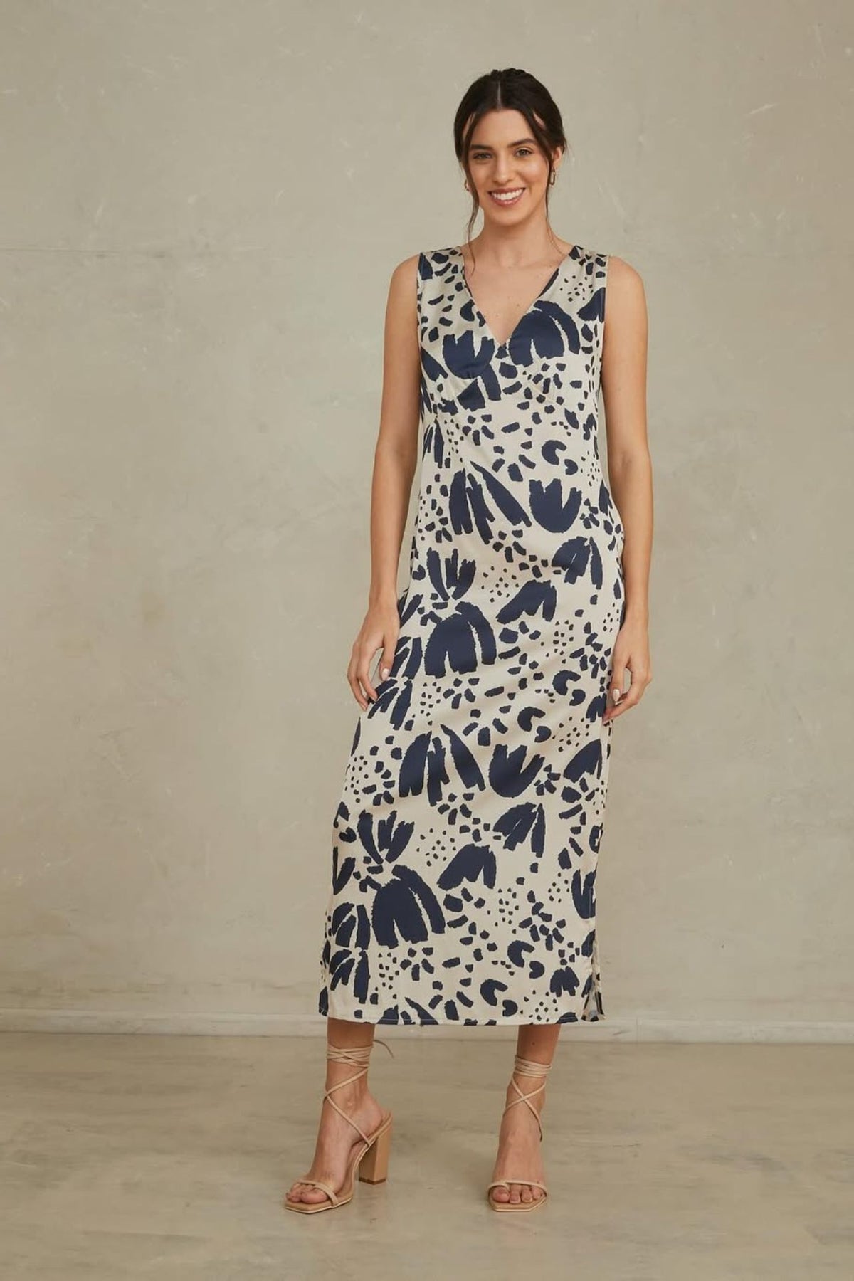 Vestido Muse Print Azul