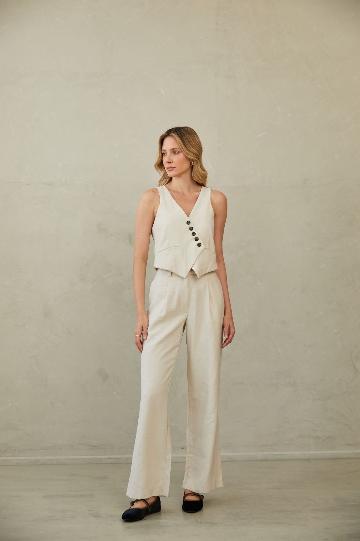 Pantalon Lauren Crema