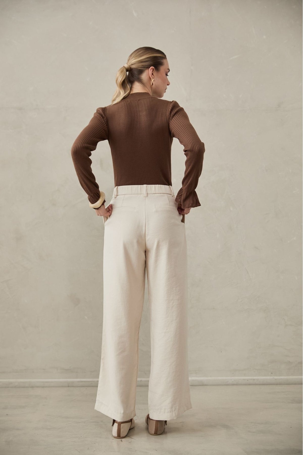 Pantalón Jade Crema