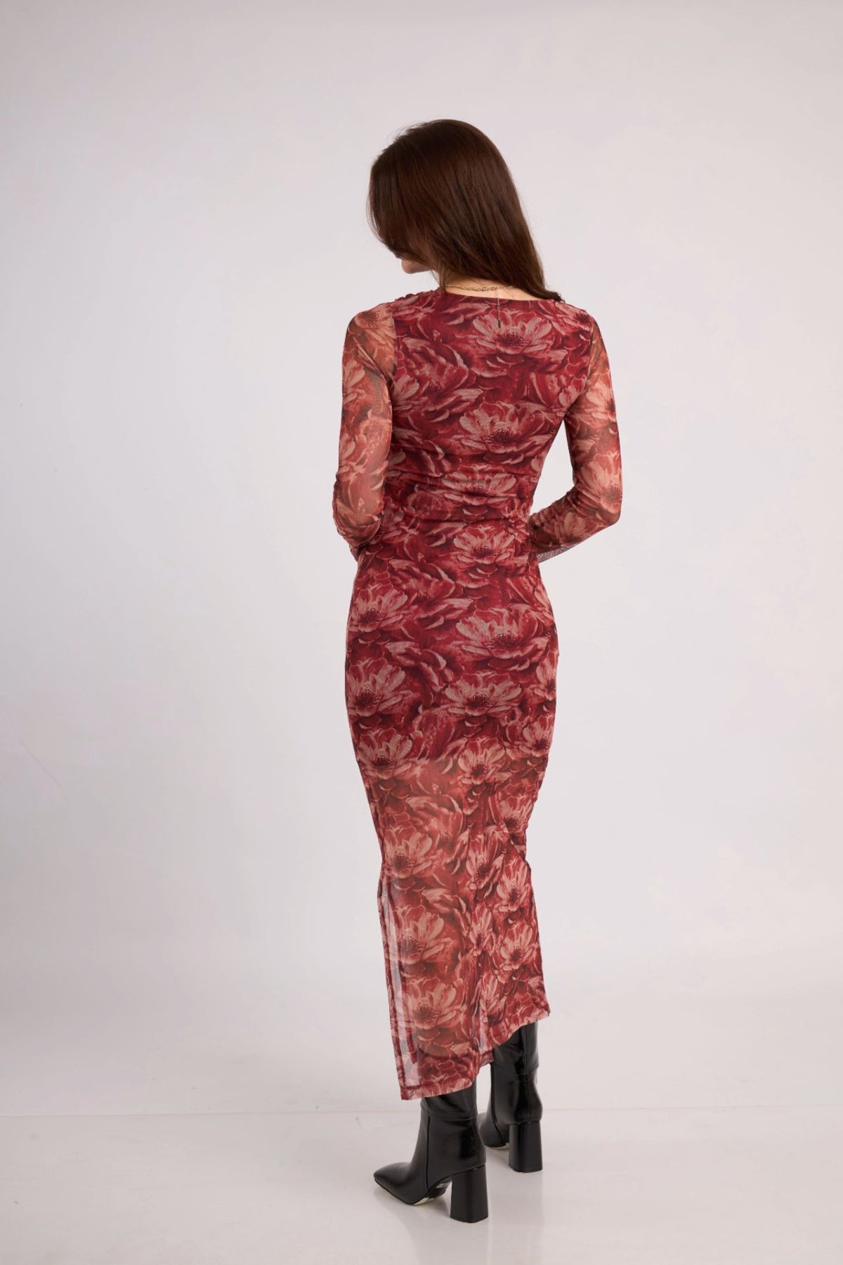 Vestido Luna Guinda