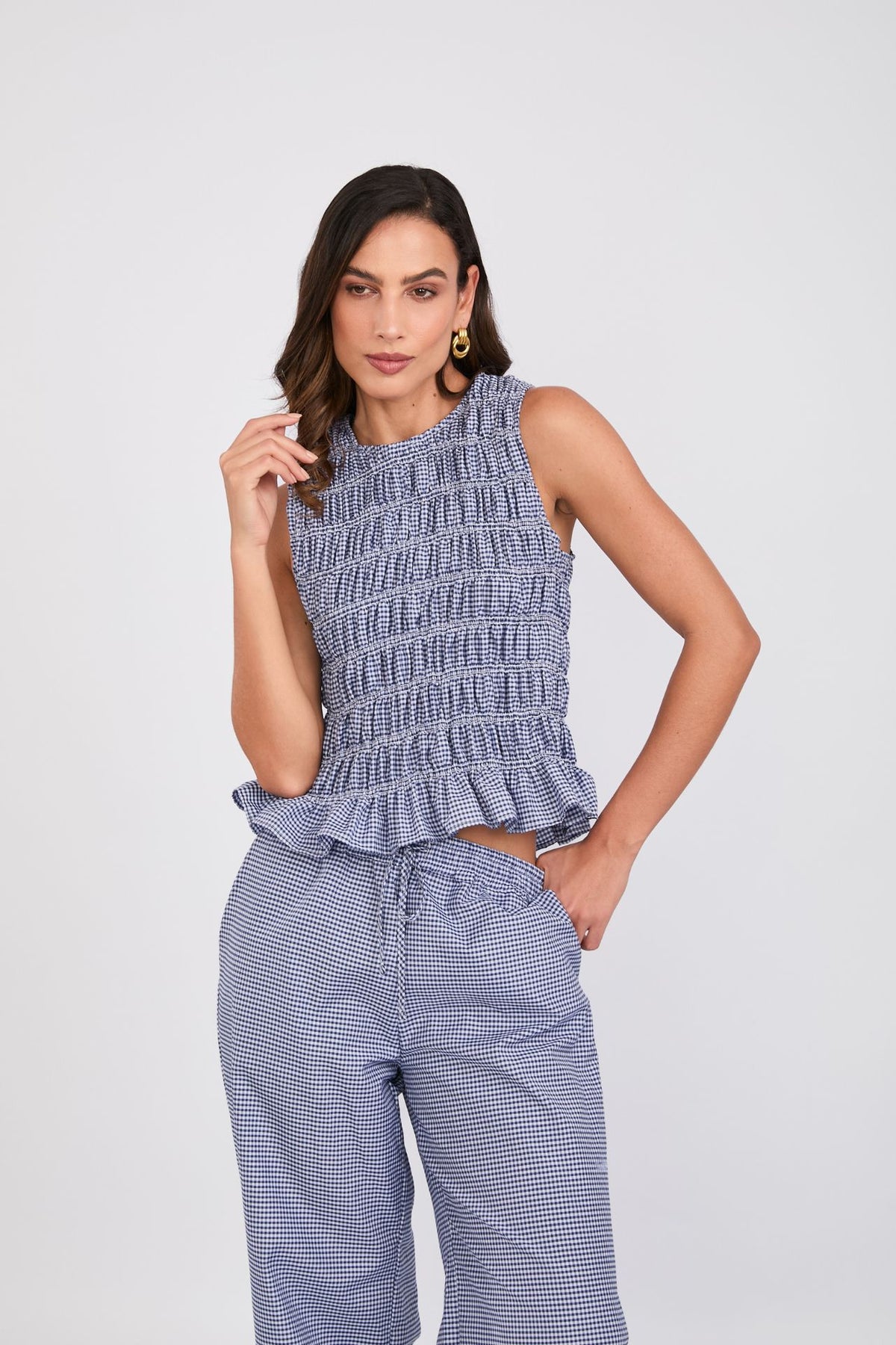 Scrunchie Top Blue