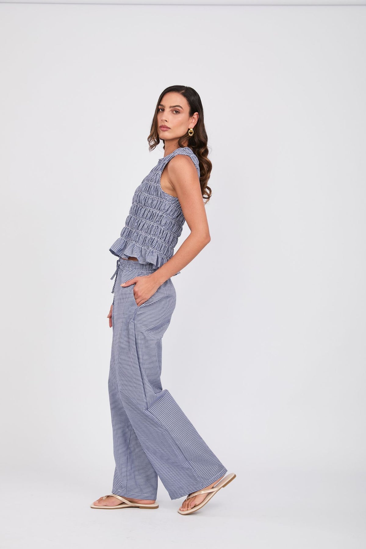 Pantalón Scrunchie Vichy