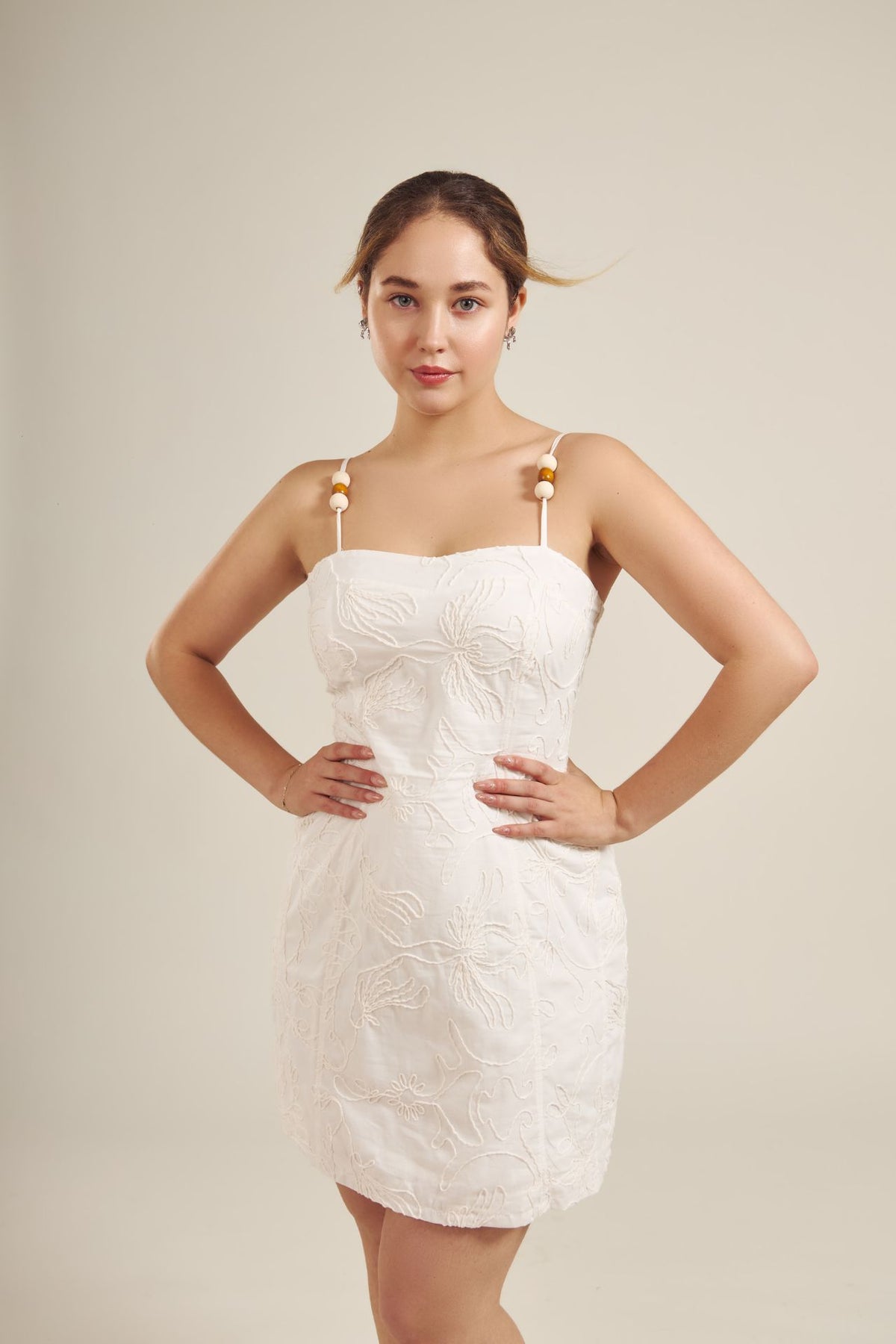 Vestido Coral Hueso