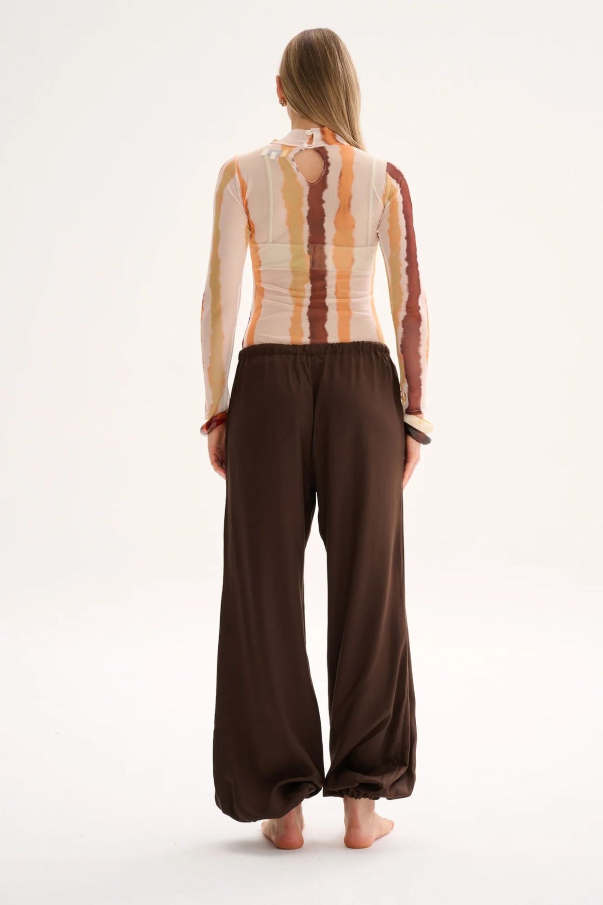 Top Sassi Print Naranja