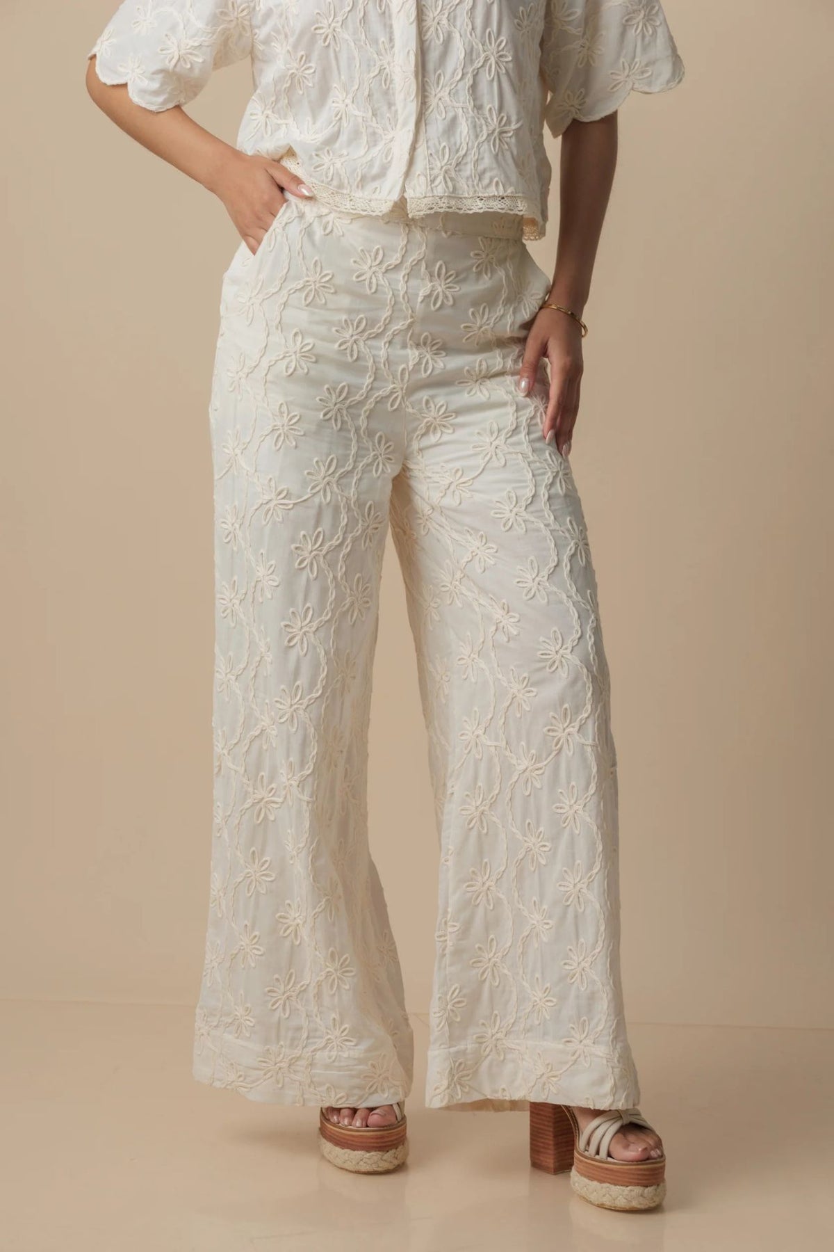 Pantalón Zira Hueso