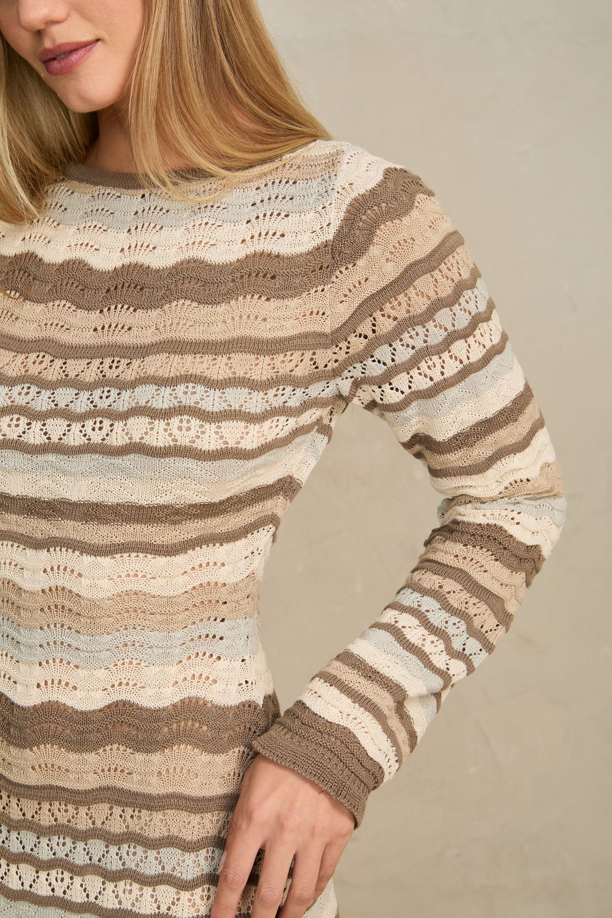 Vestido Camille Beige