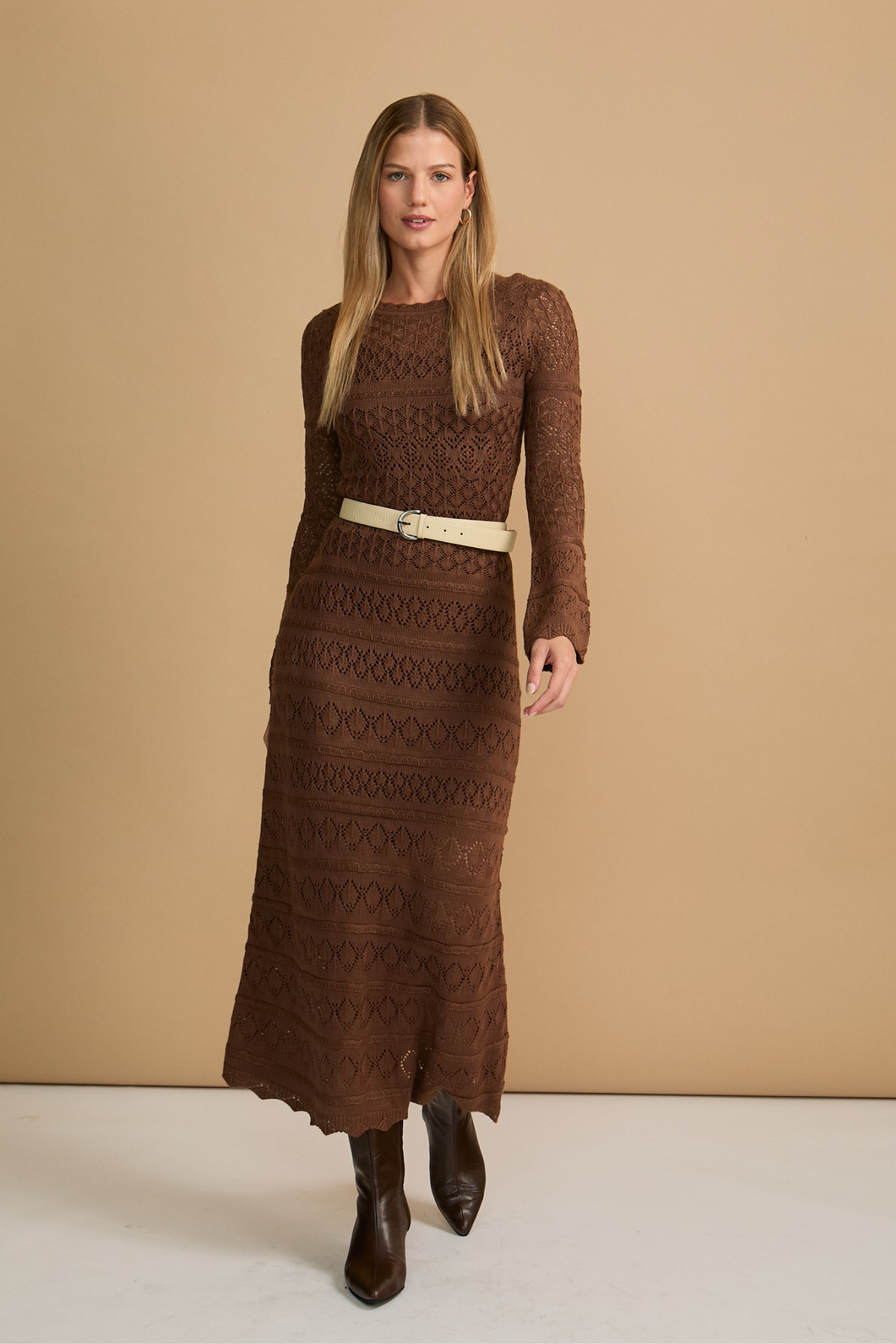 Vestido Valeria Marrón