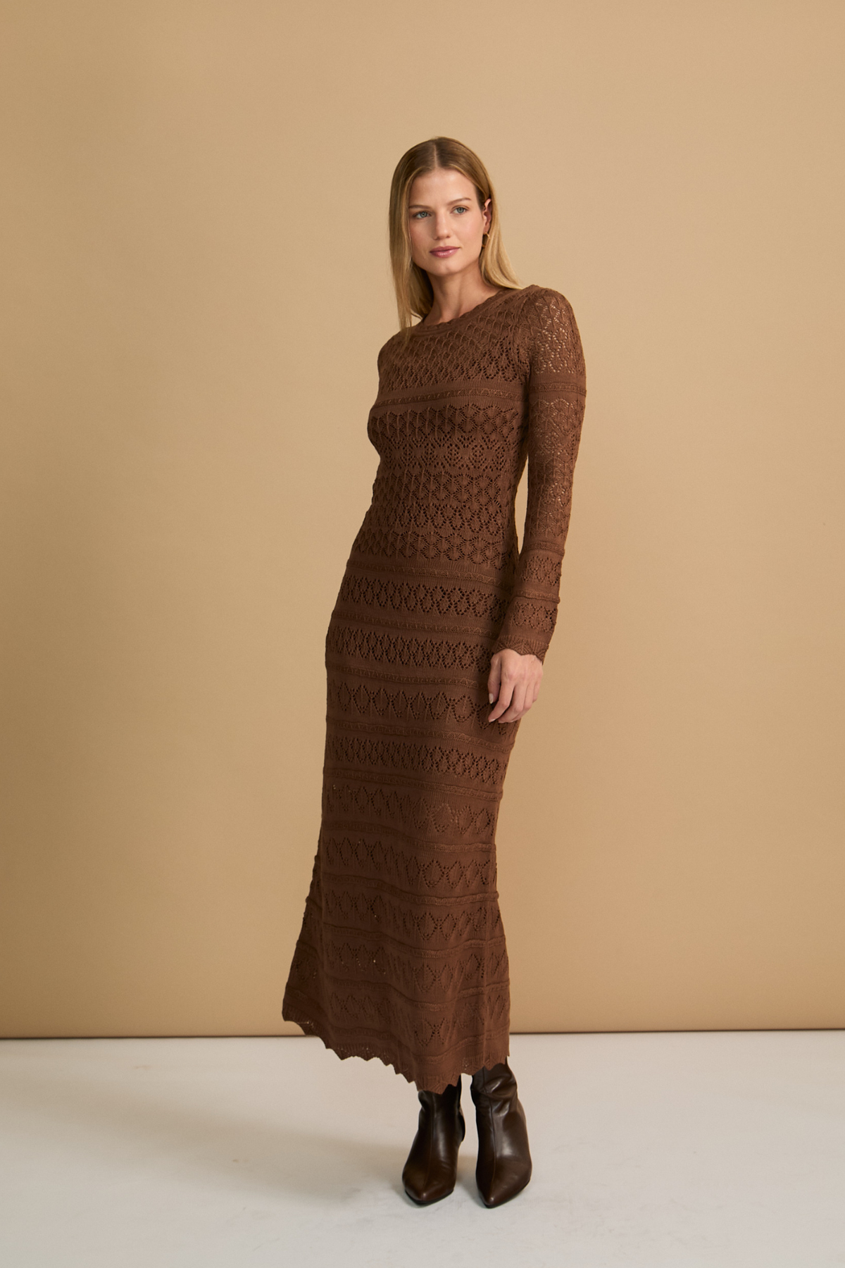 Vestido Valeria Marrón