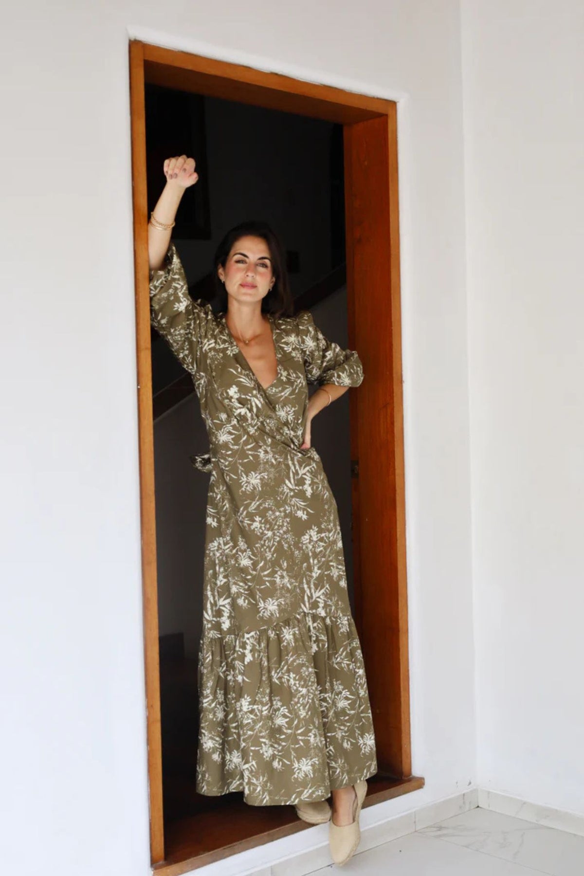 Vestido Sofia Verde Olivo