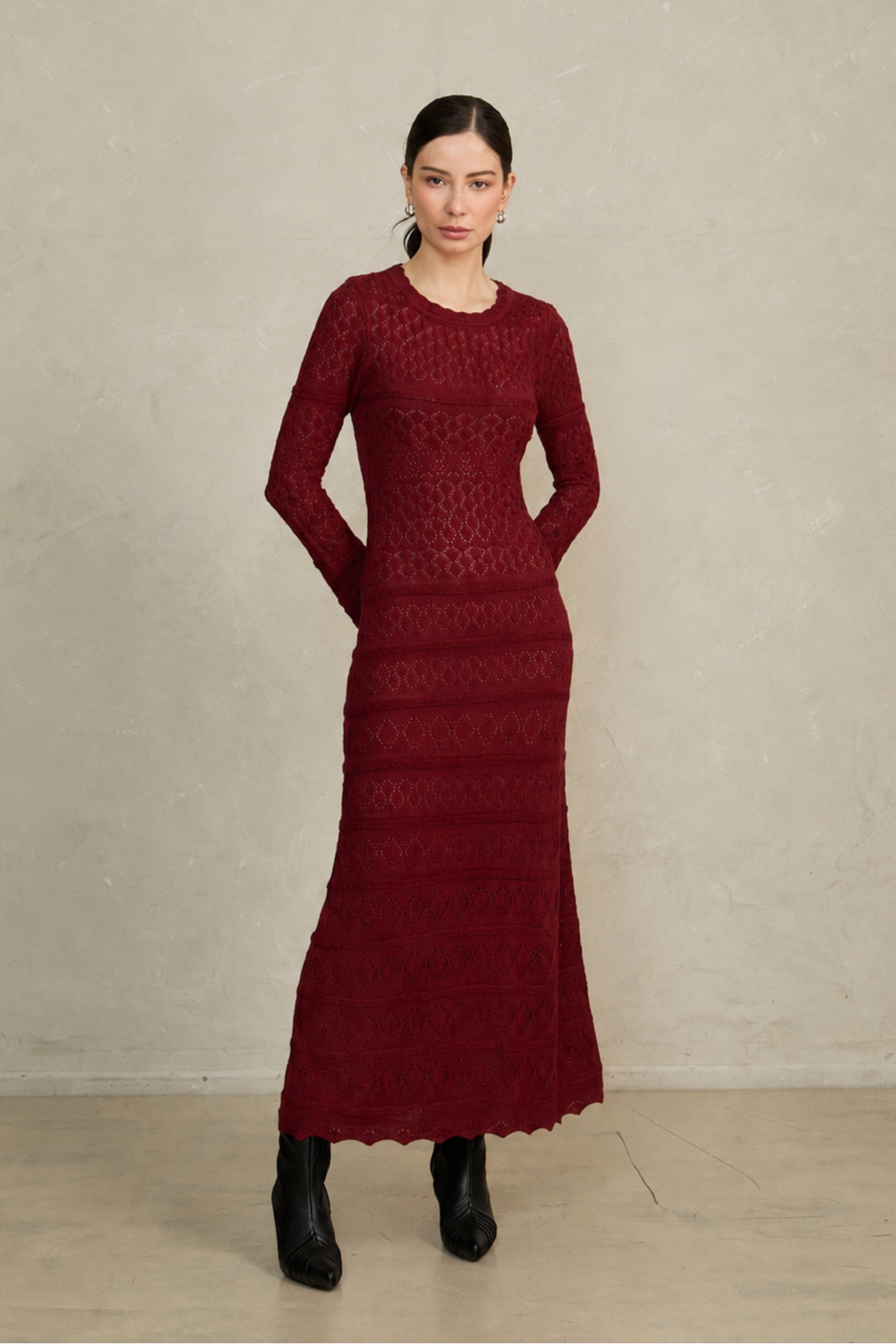 Vestido Valeria Guinda