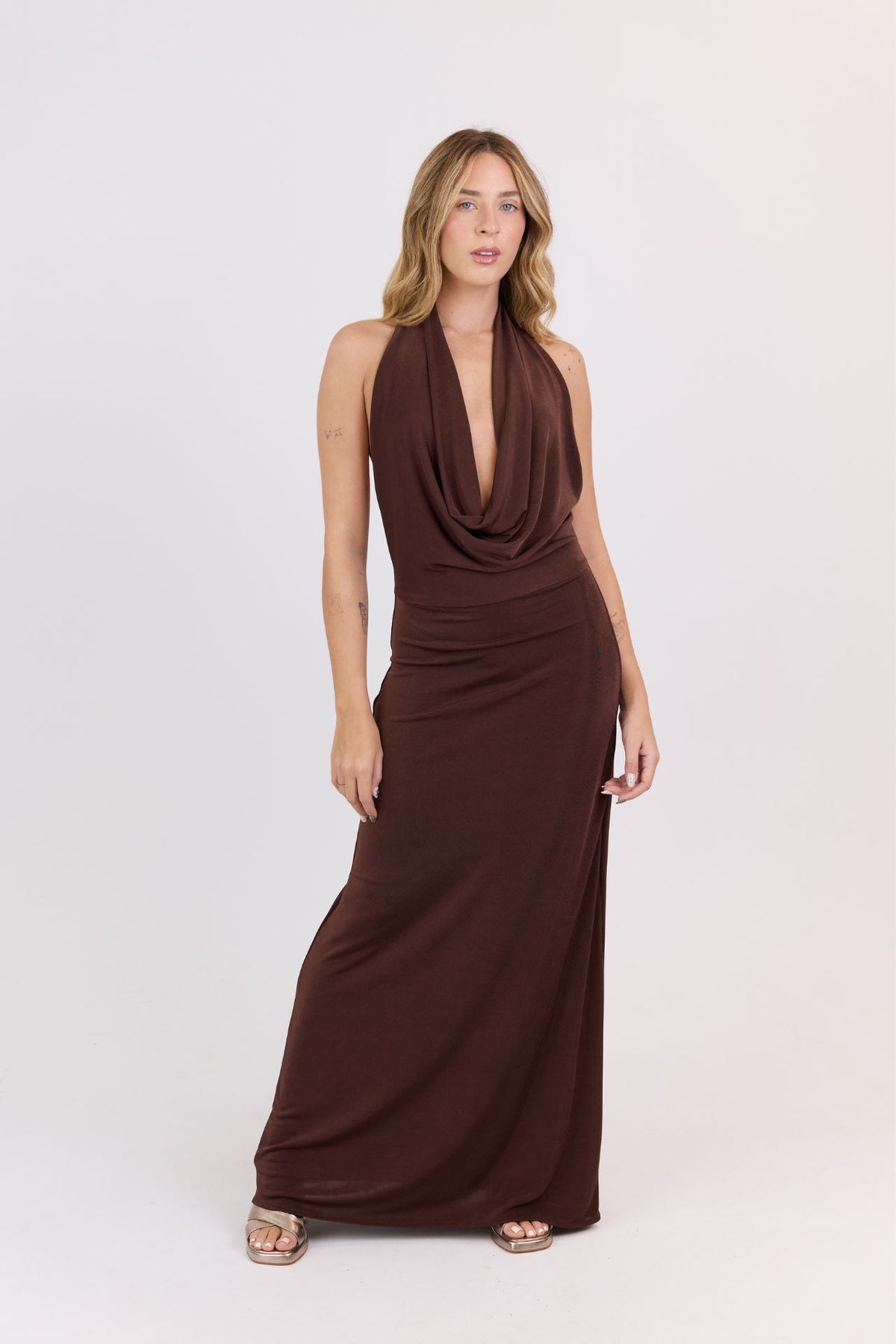 Vestido Daniela Marrón