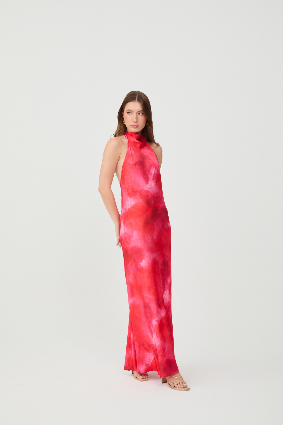 Vestido High Neck Blossom