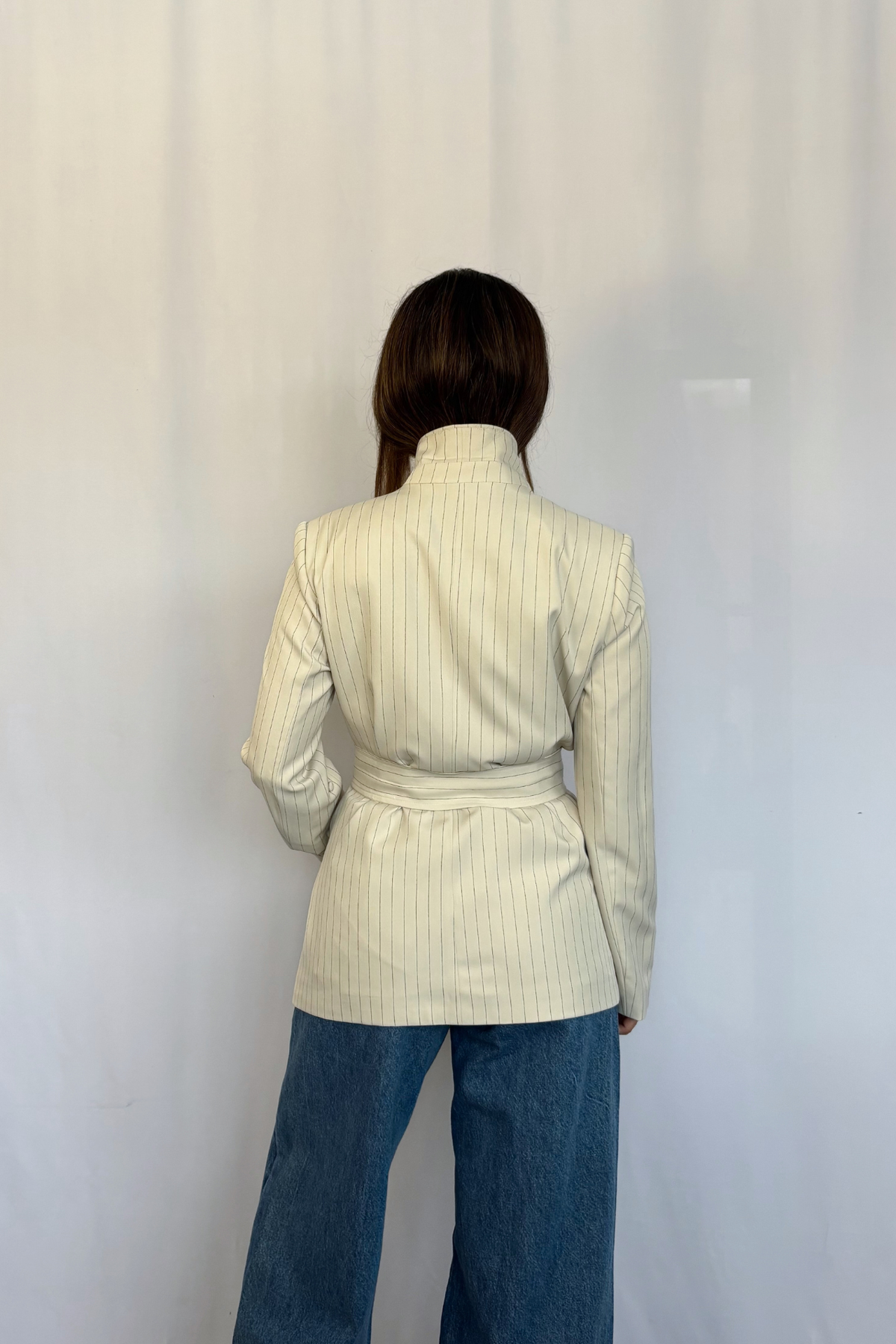 Blazer Amalia Crema Rayado