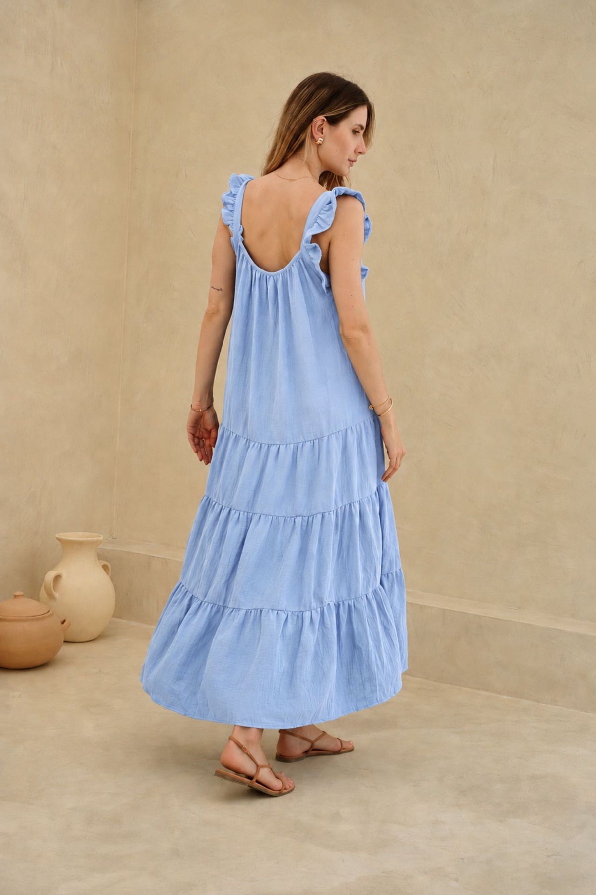 Vestido Modena Celeste
