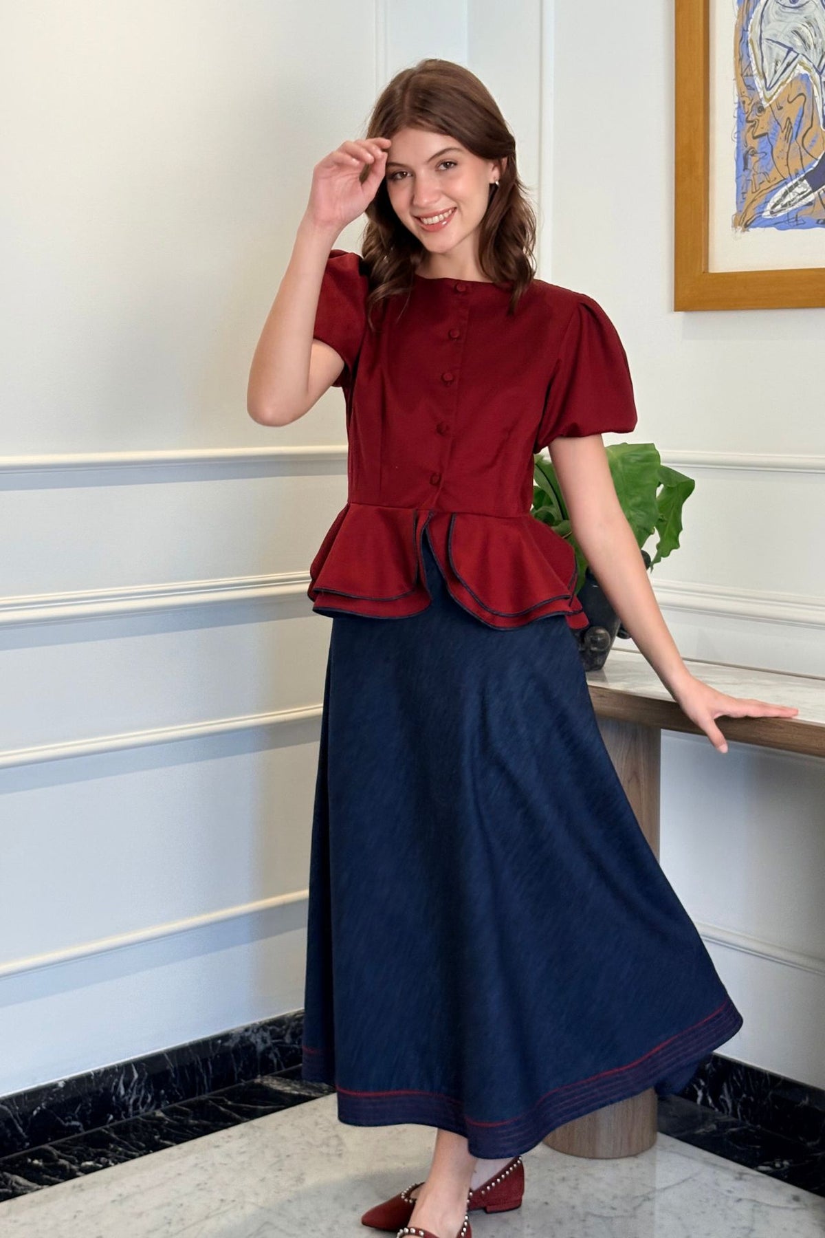 Jacket Veta Burgundy