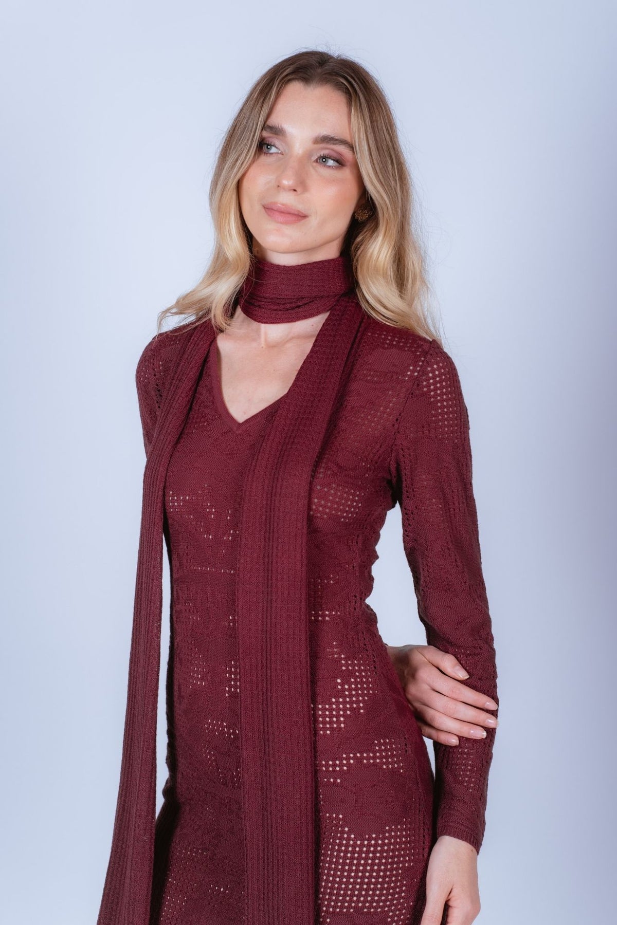 Vestido Magnolia Vino