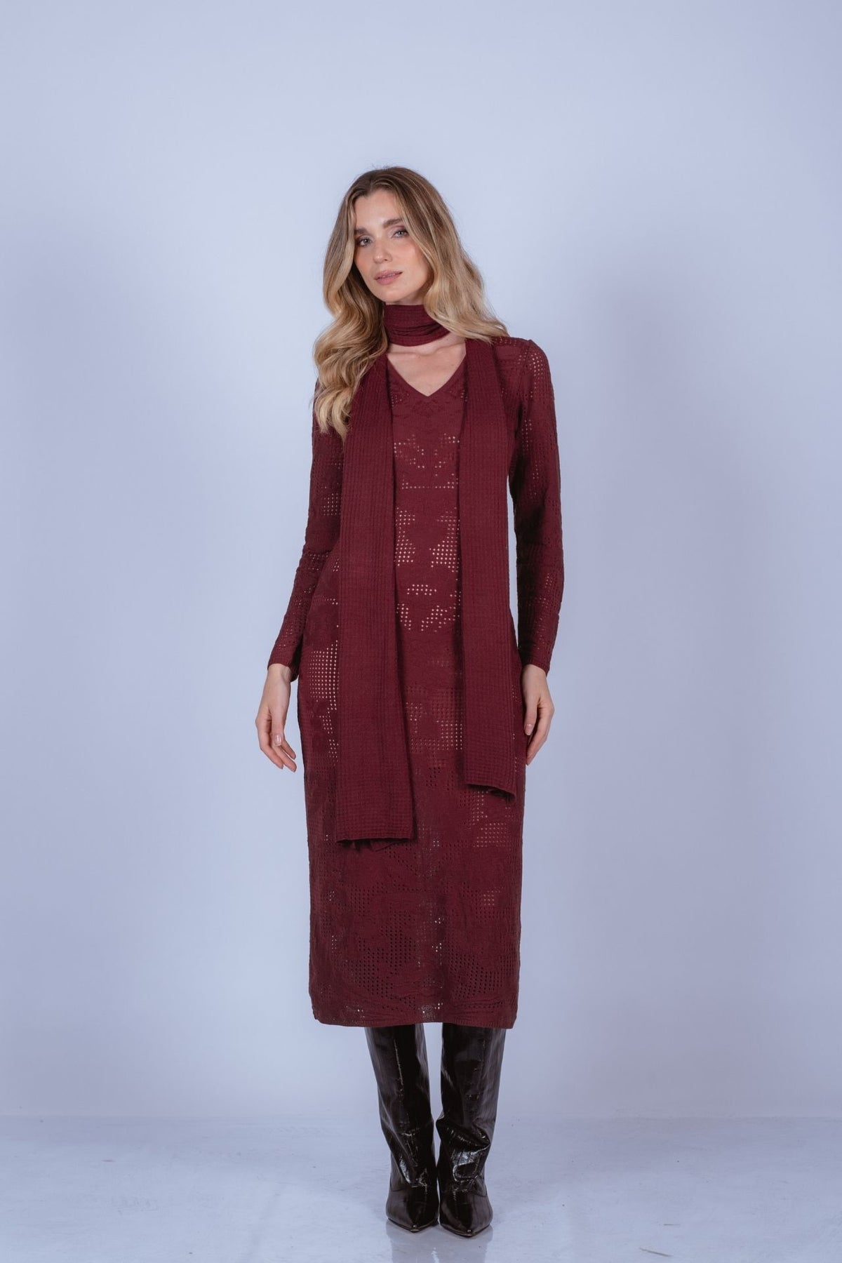 Vestido Magnolia Vino