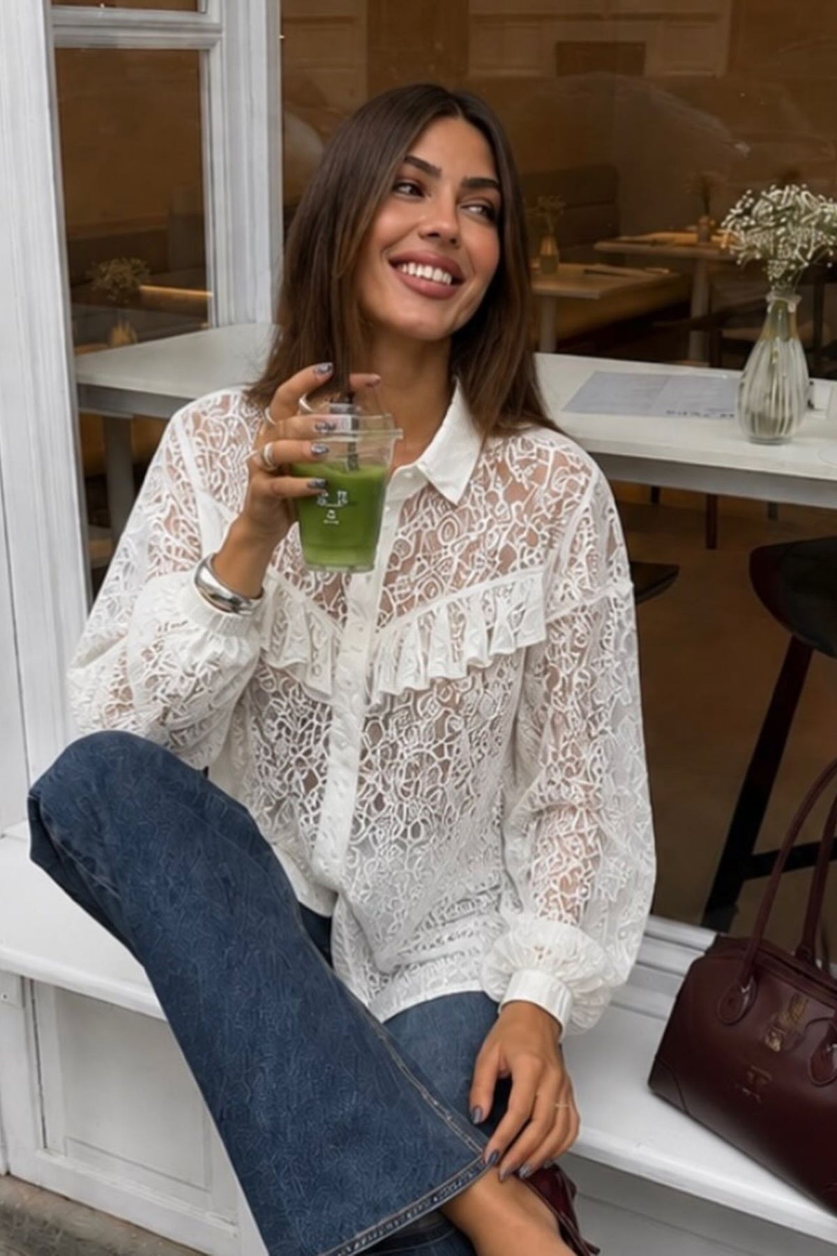 Camisa Alessia Encaje