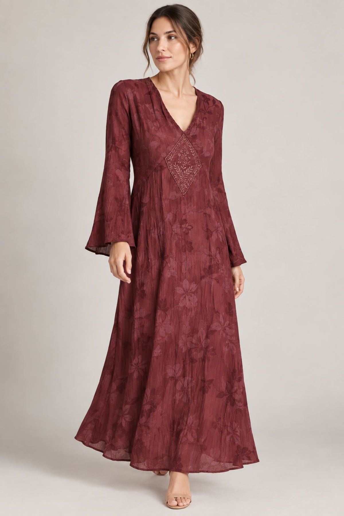 Vestido Ankara Guinda
