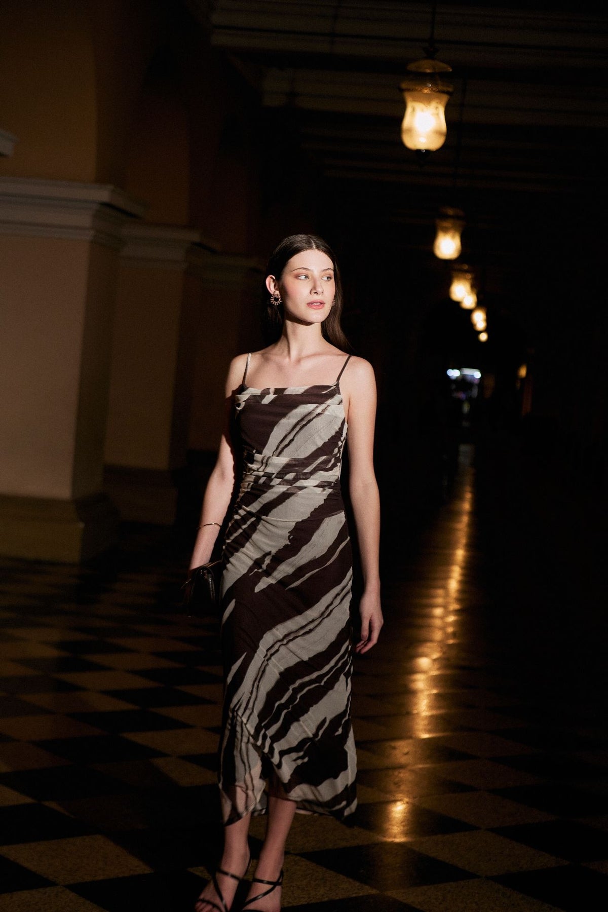 Vestido Maria Marron