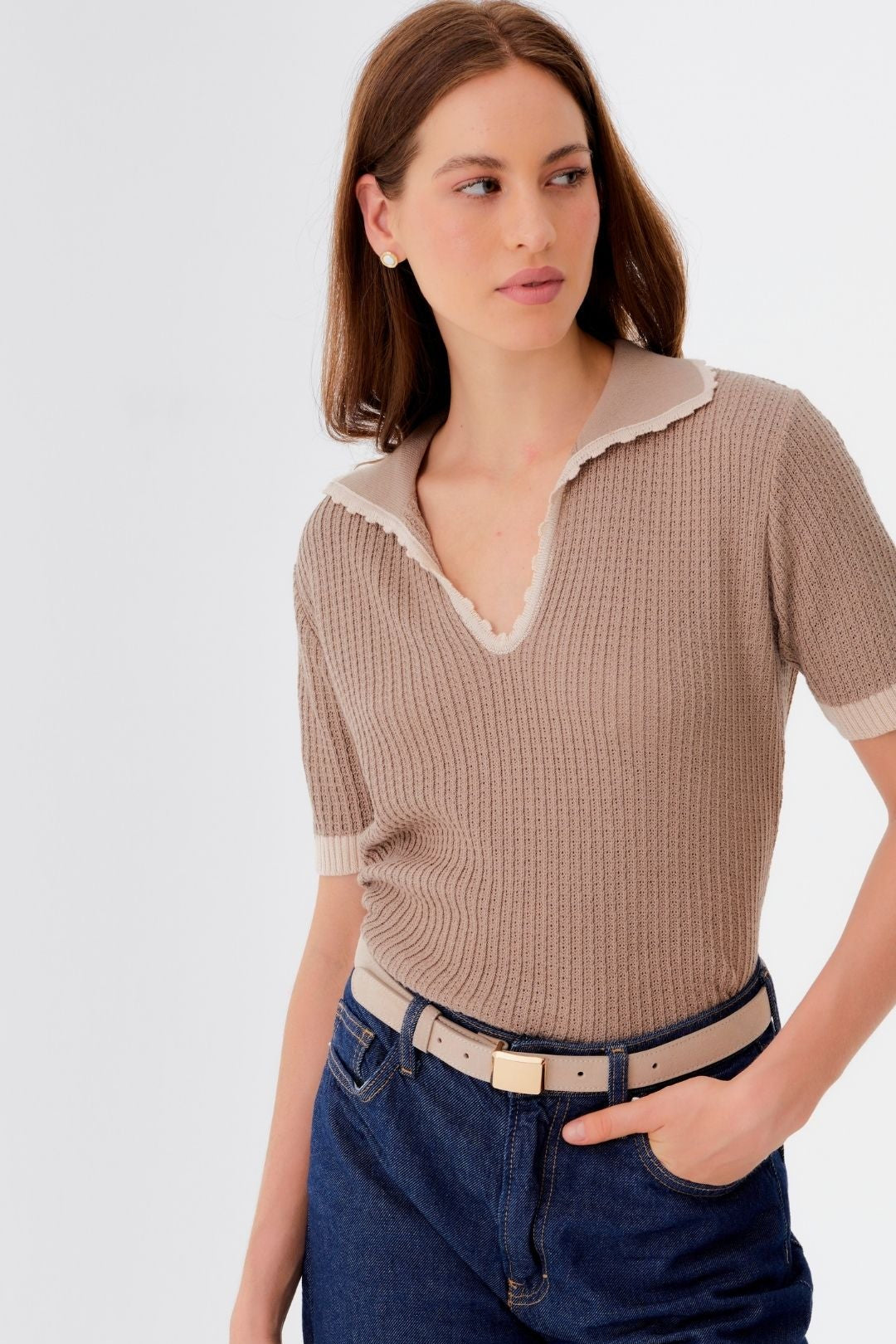 Top Alana Beige