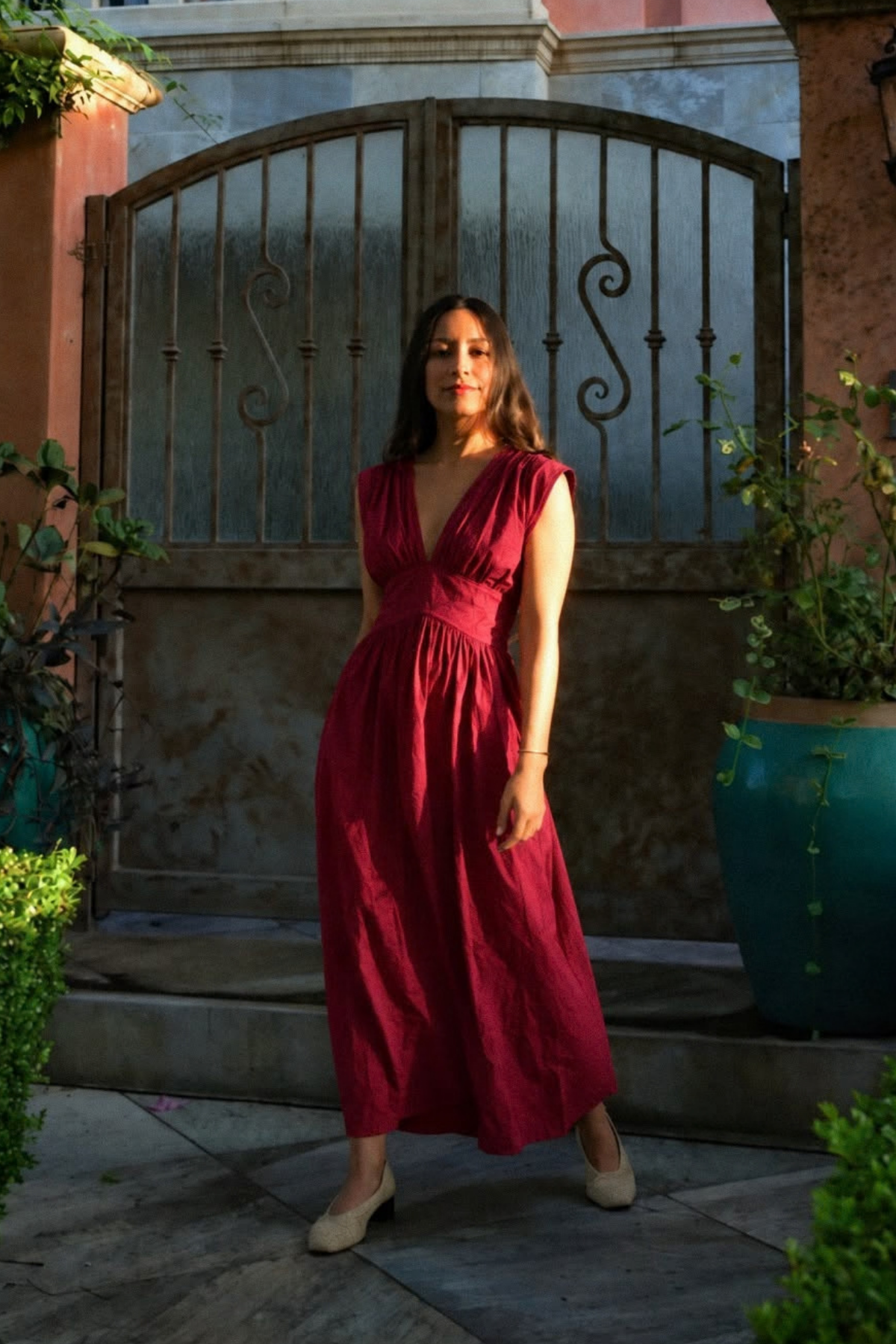 Vestido Emilia Guinda