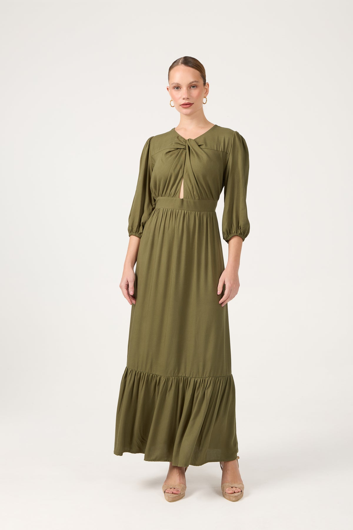 Vestido Knot Oliva