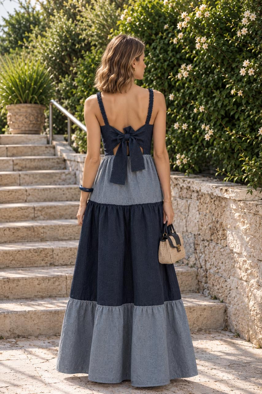 Vestido Serena Denim Azul