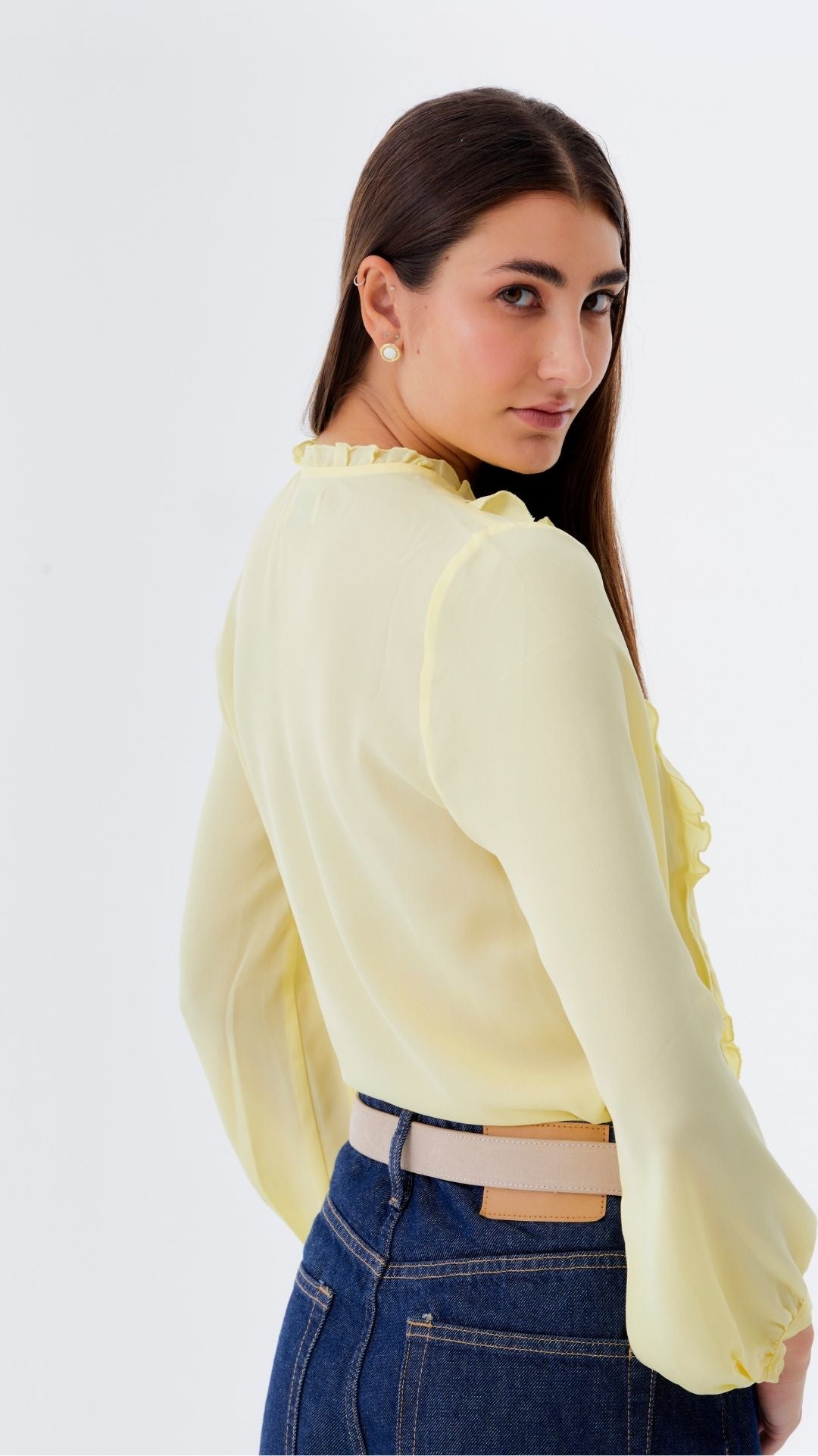 Blusa Salma Gasa Amarillo