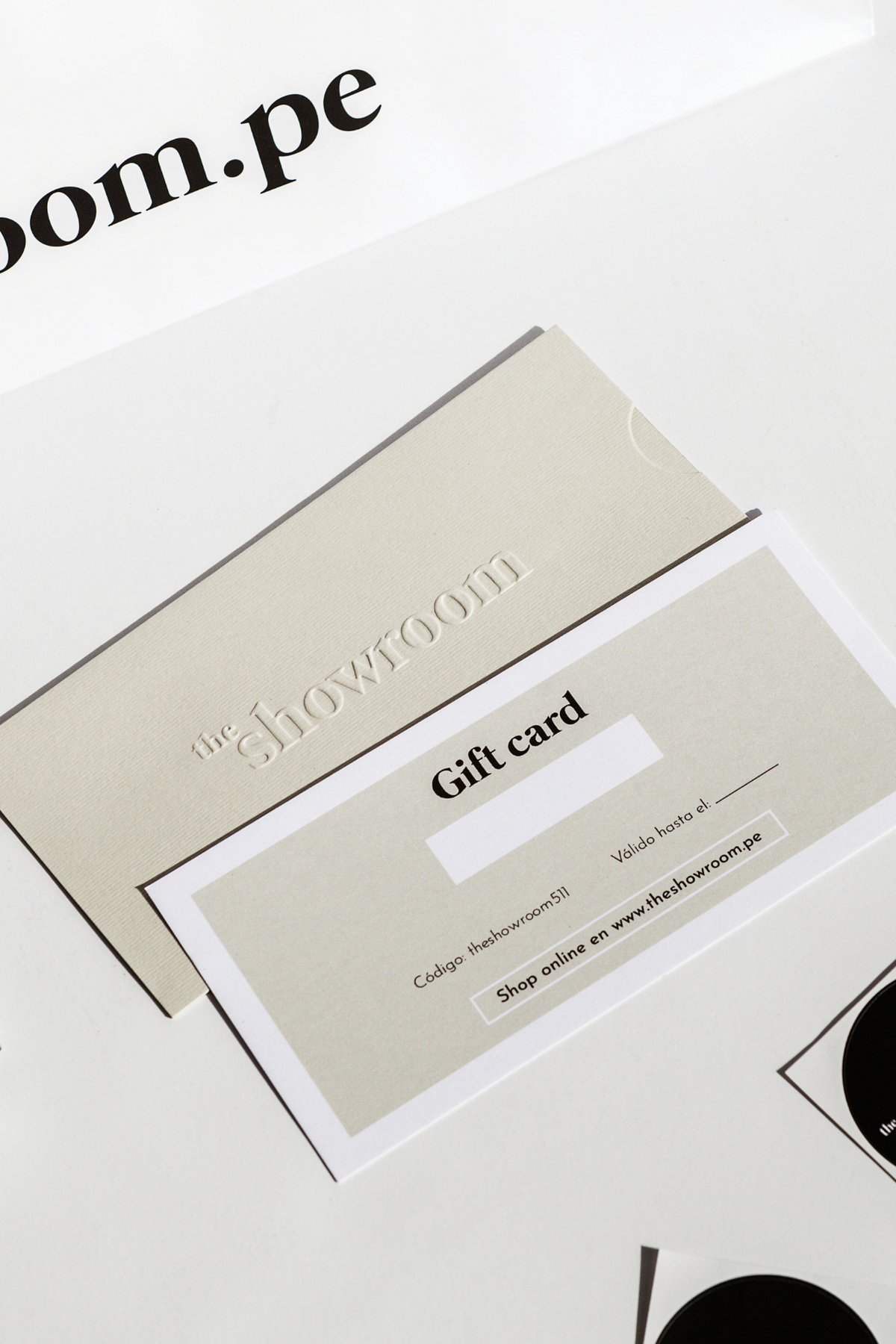 Gift Card de The Showroom