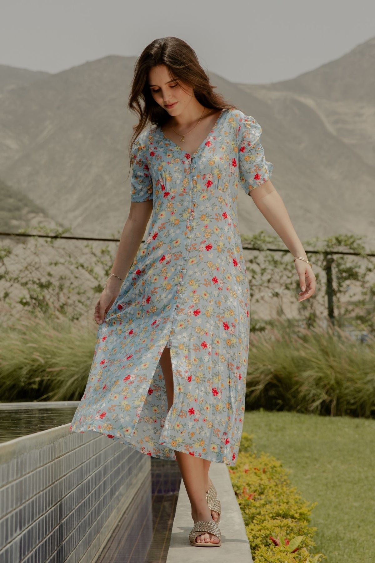 Vestido Barcelona Celeste