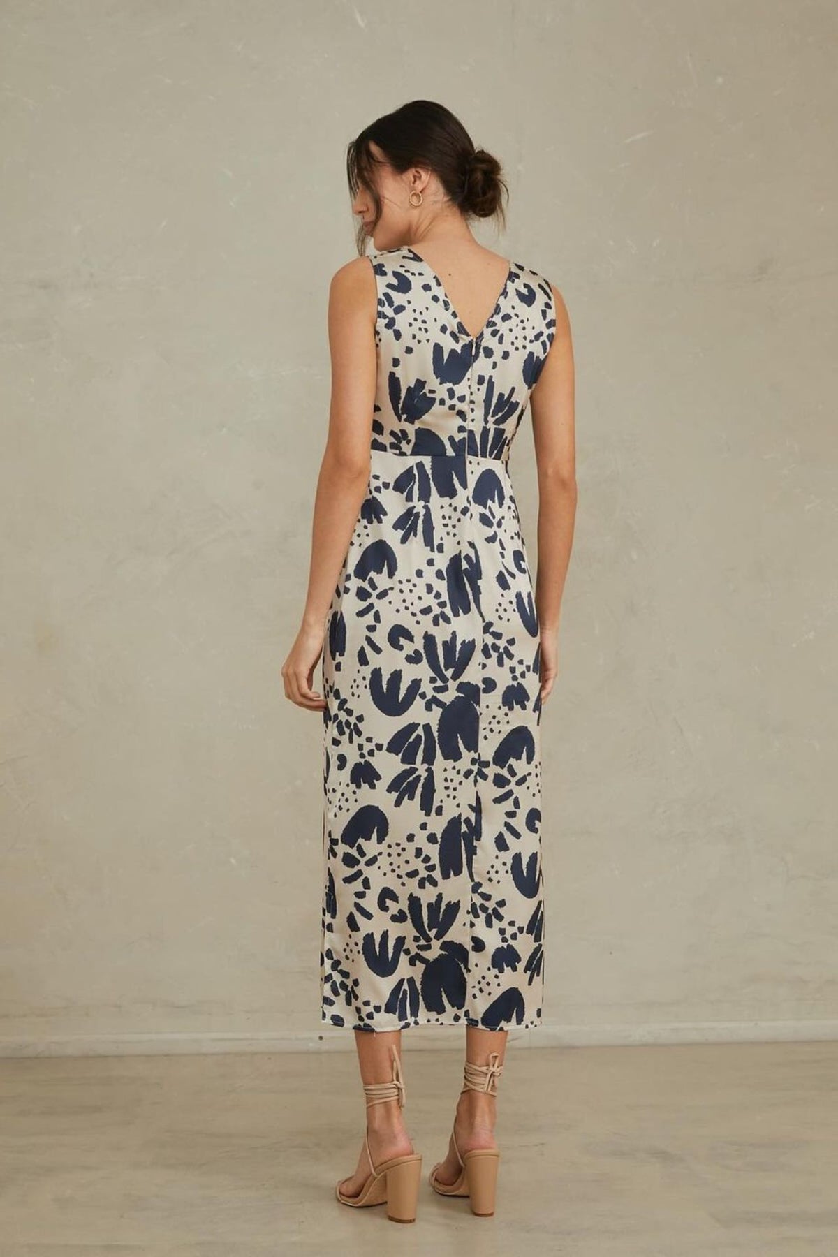 Vestido Muse Print Azul