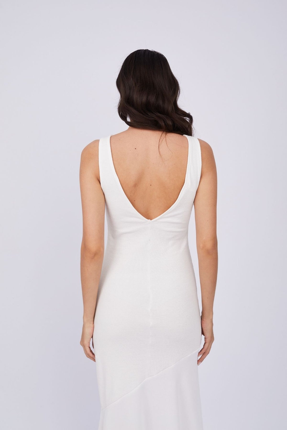 Vestido Rib Duo Blanco