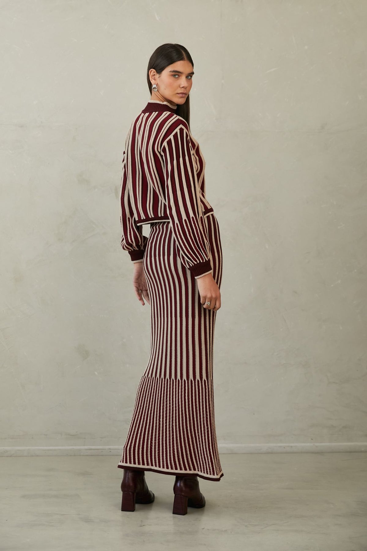 Falda Elene Vino