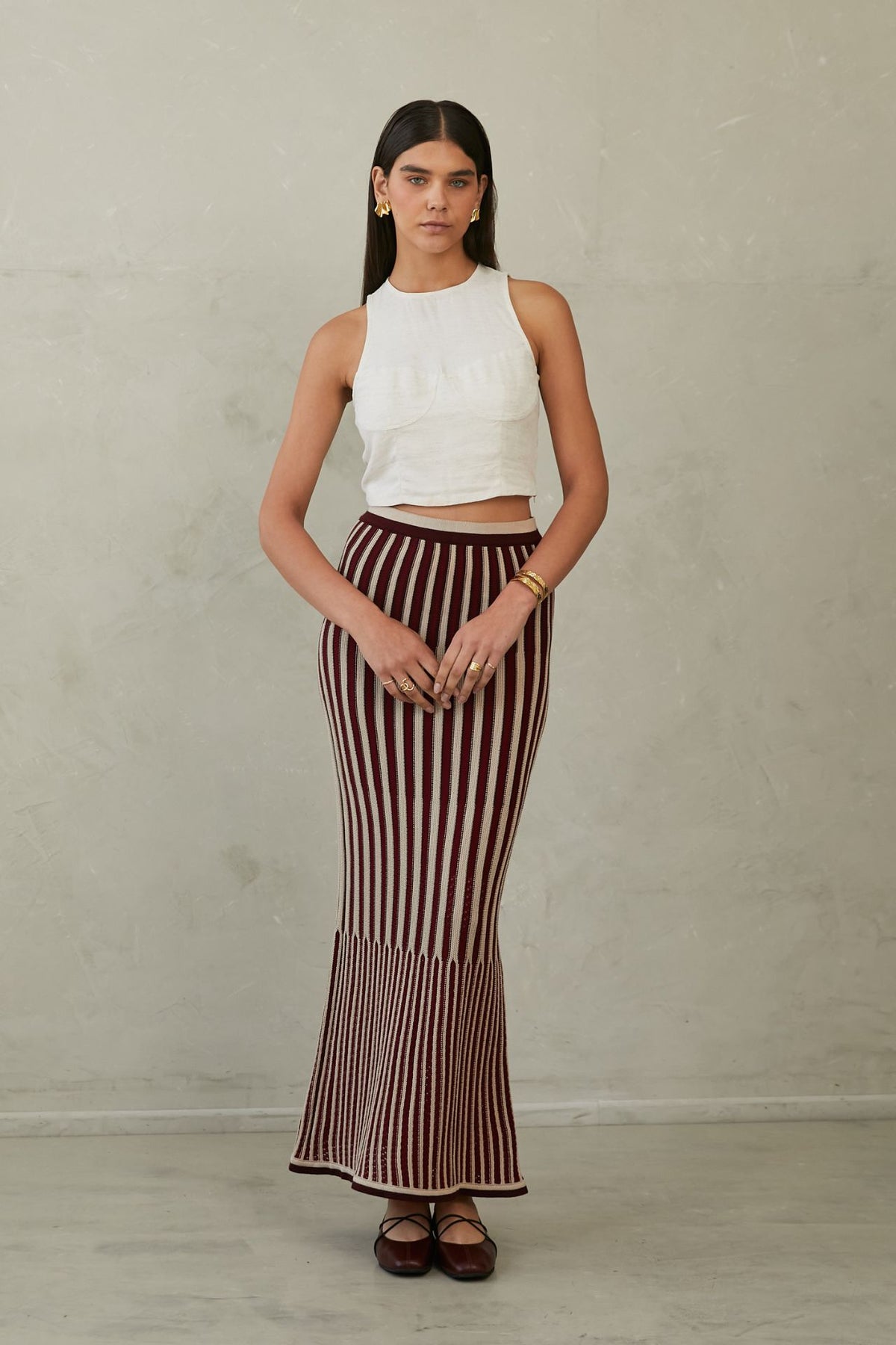 Top Lino Alessia Beige