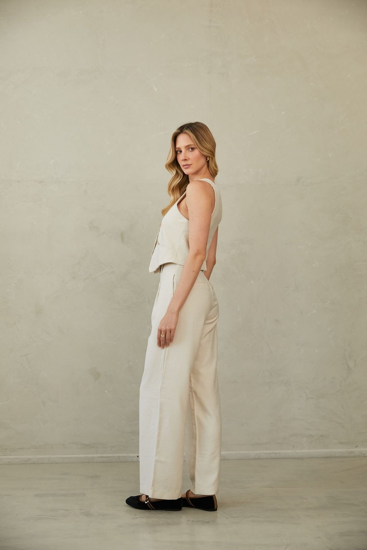 Pantalon Lauren Crema