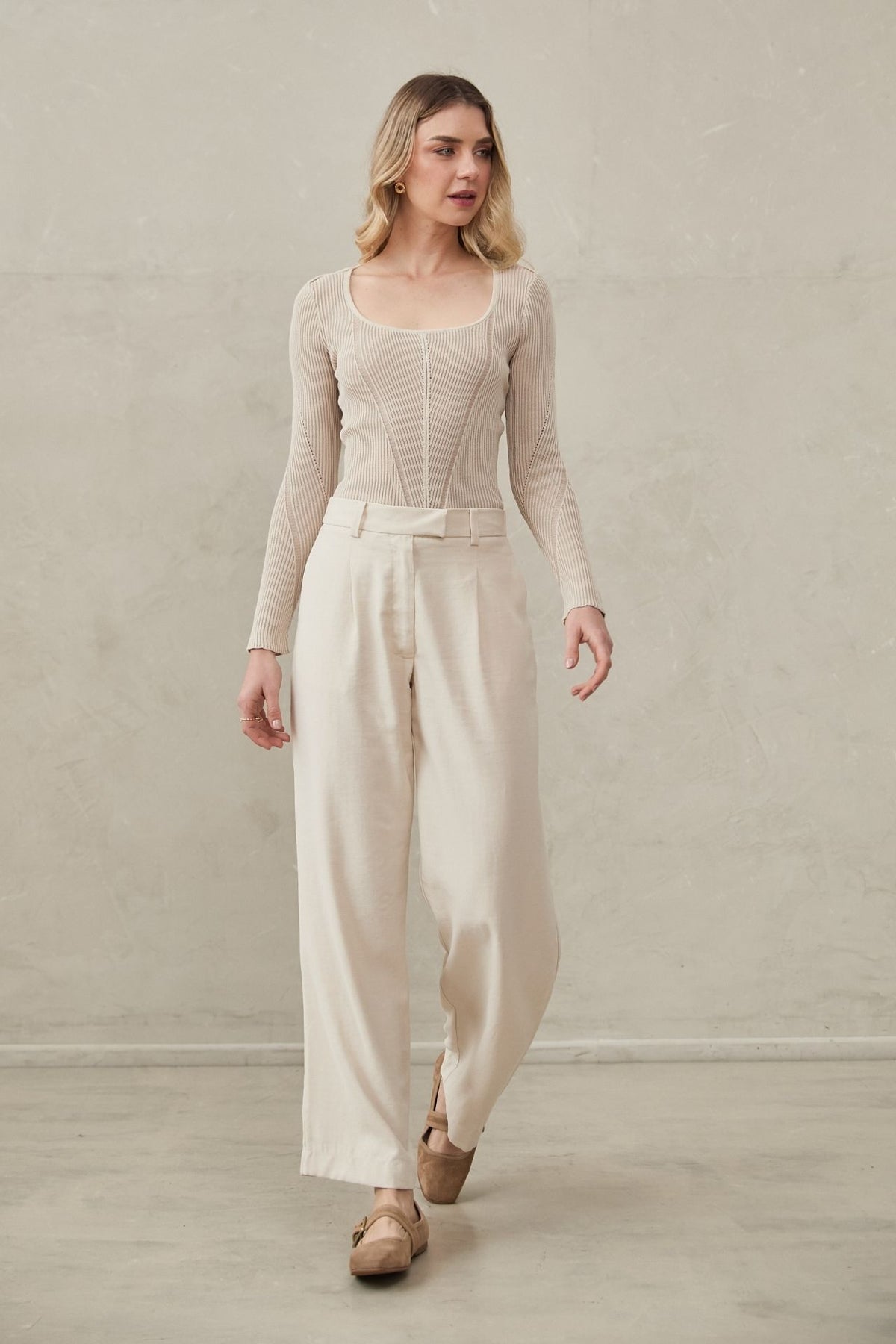 Top Viviana Beige