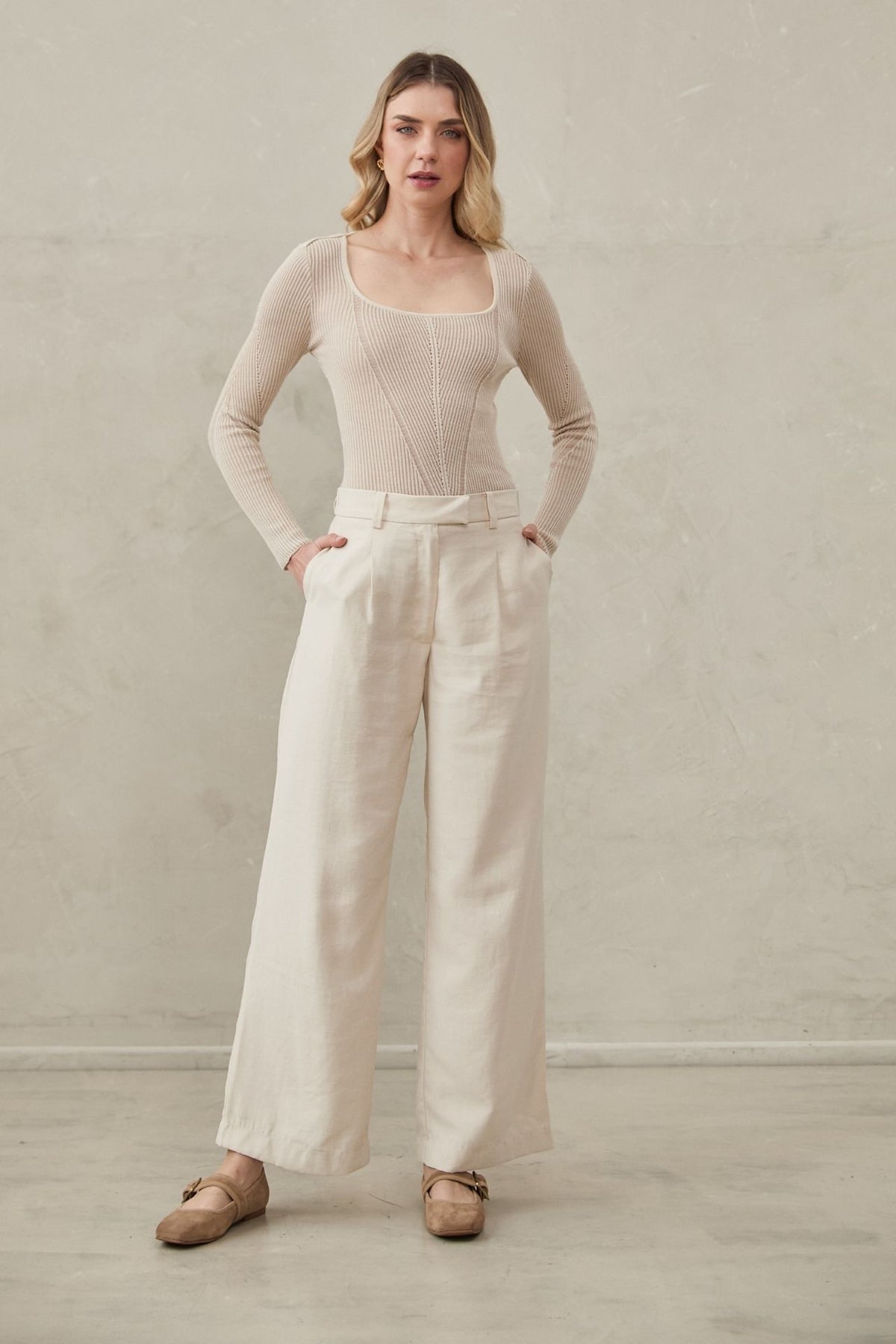 Top Viviana Beige