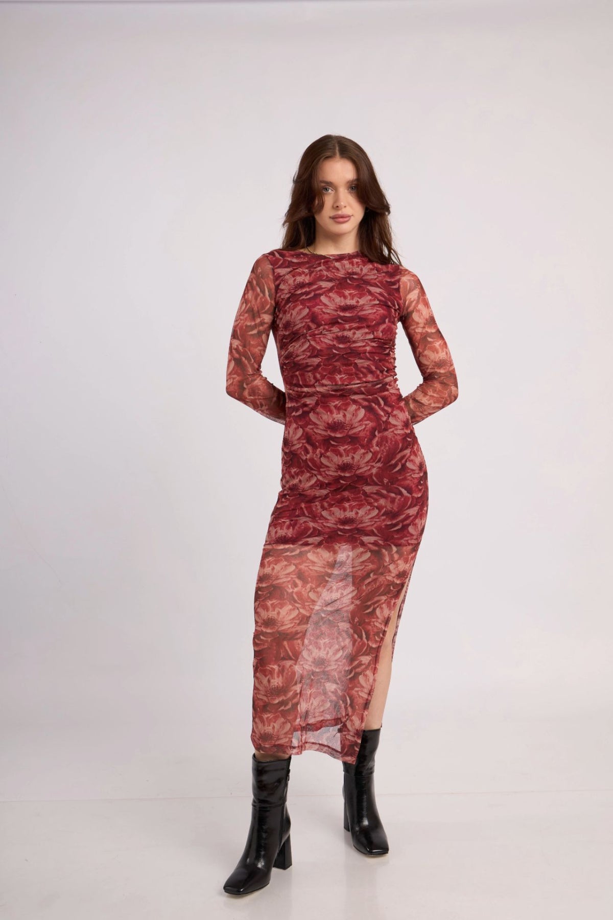 Vestido Luna Guinda