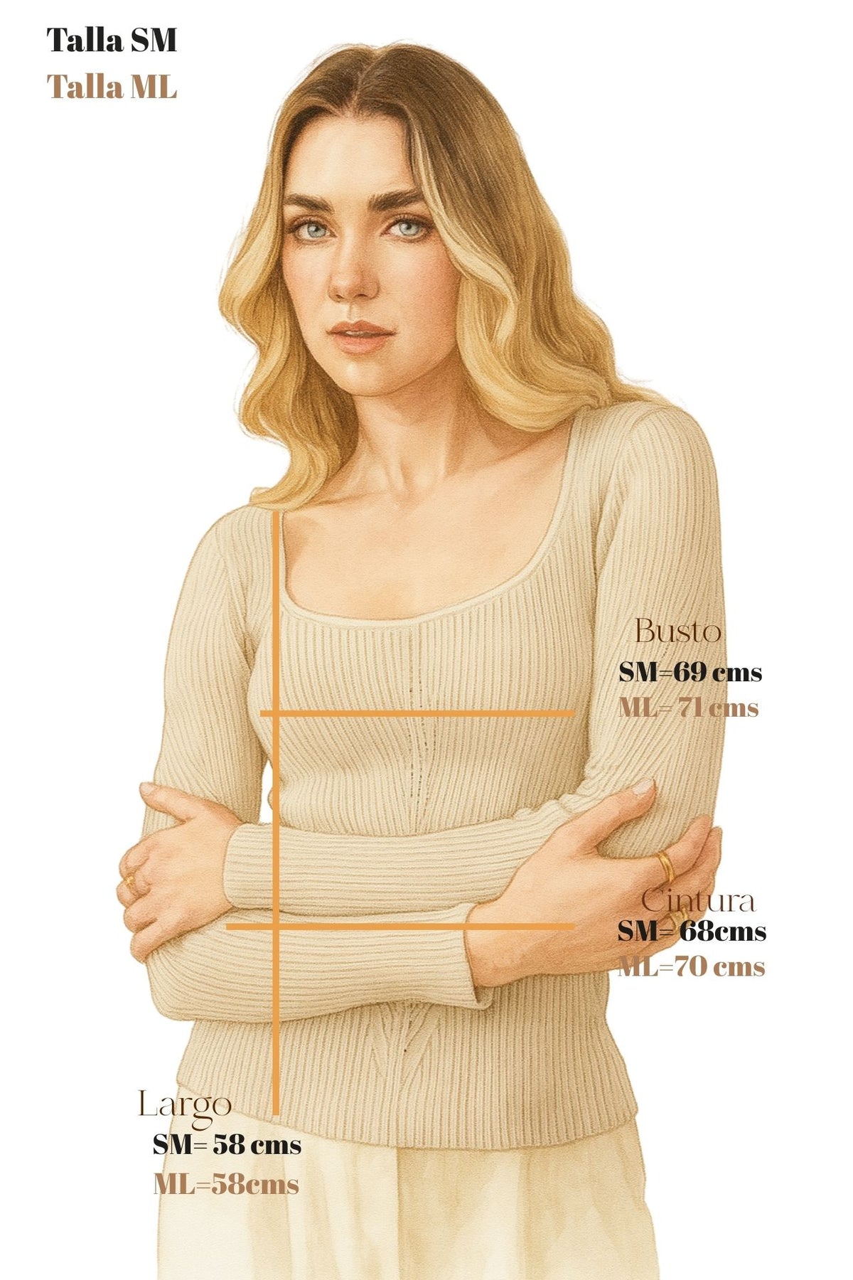 Top Viviana Beige