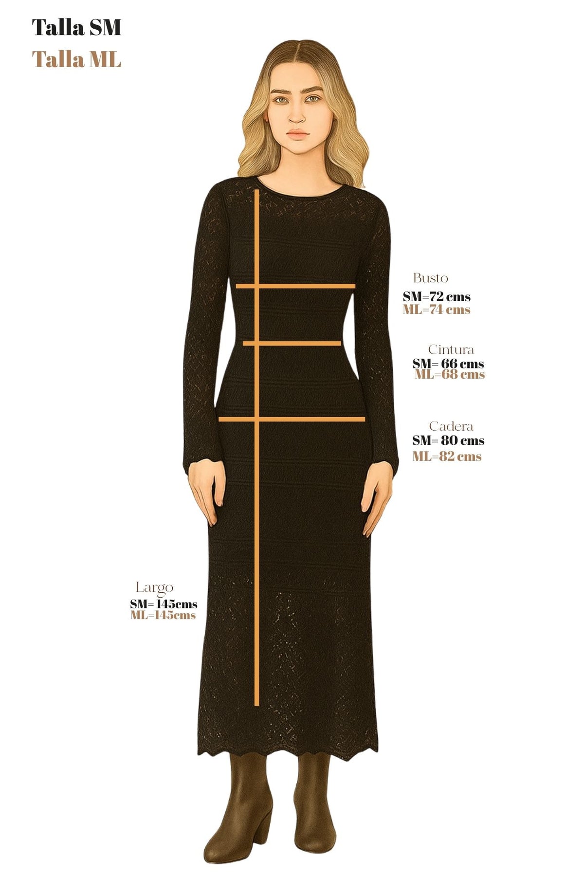 Vestido Amanda Negro