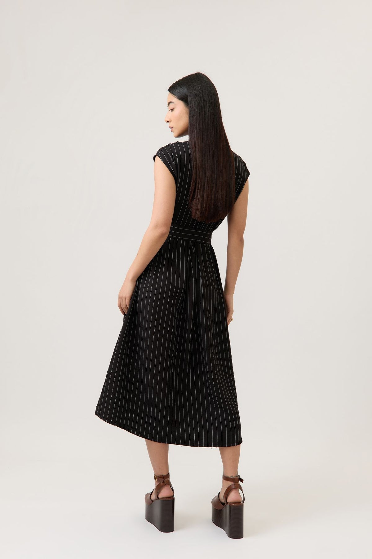 Vestido Cannes Rayas Negro