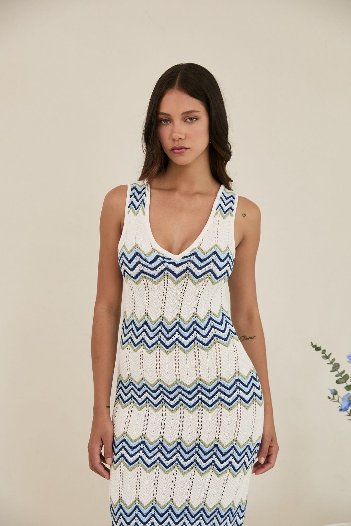 Vestido Camelia Celeste
