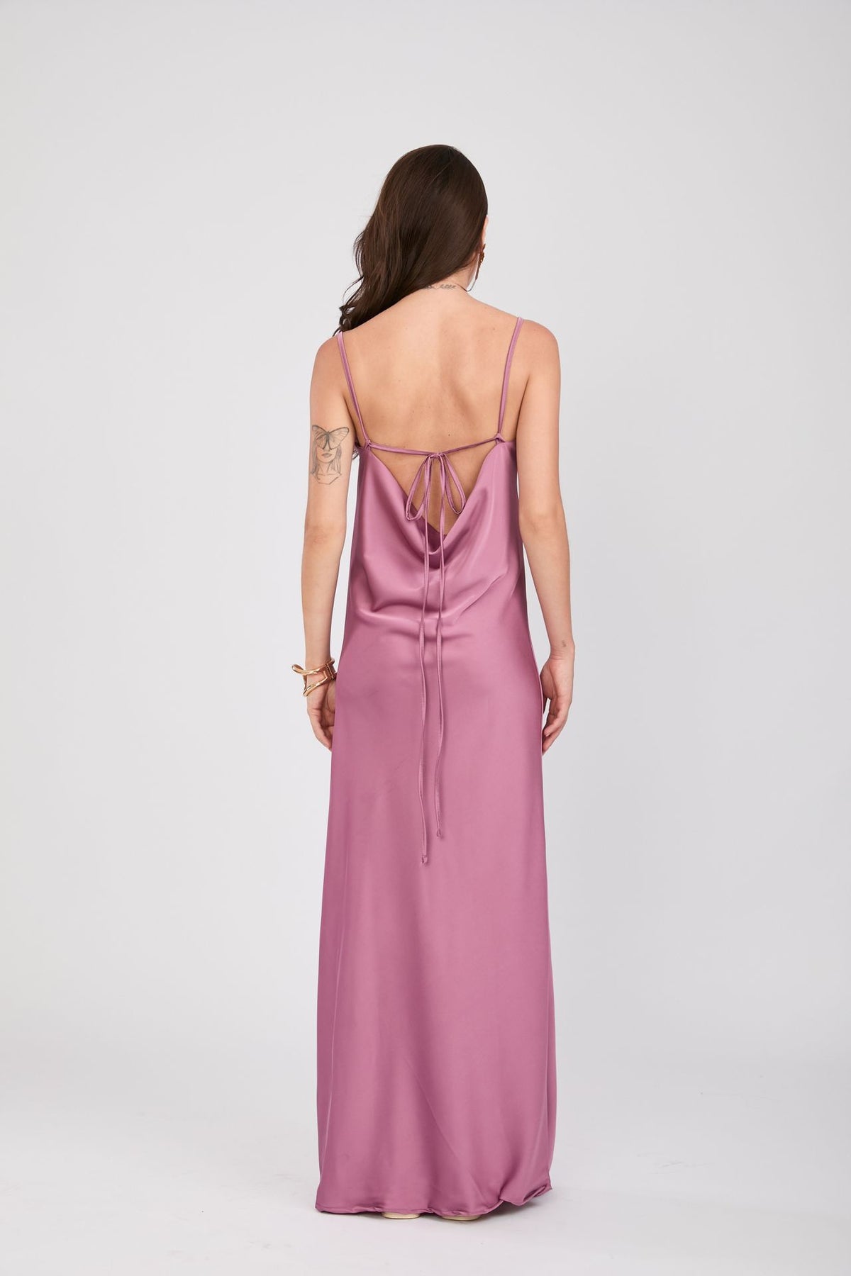 Vestido De Seda Blush