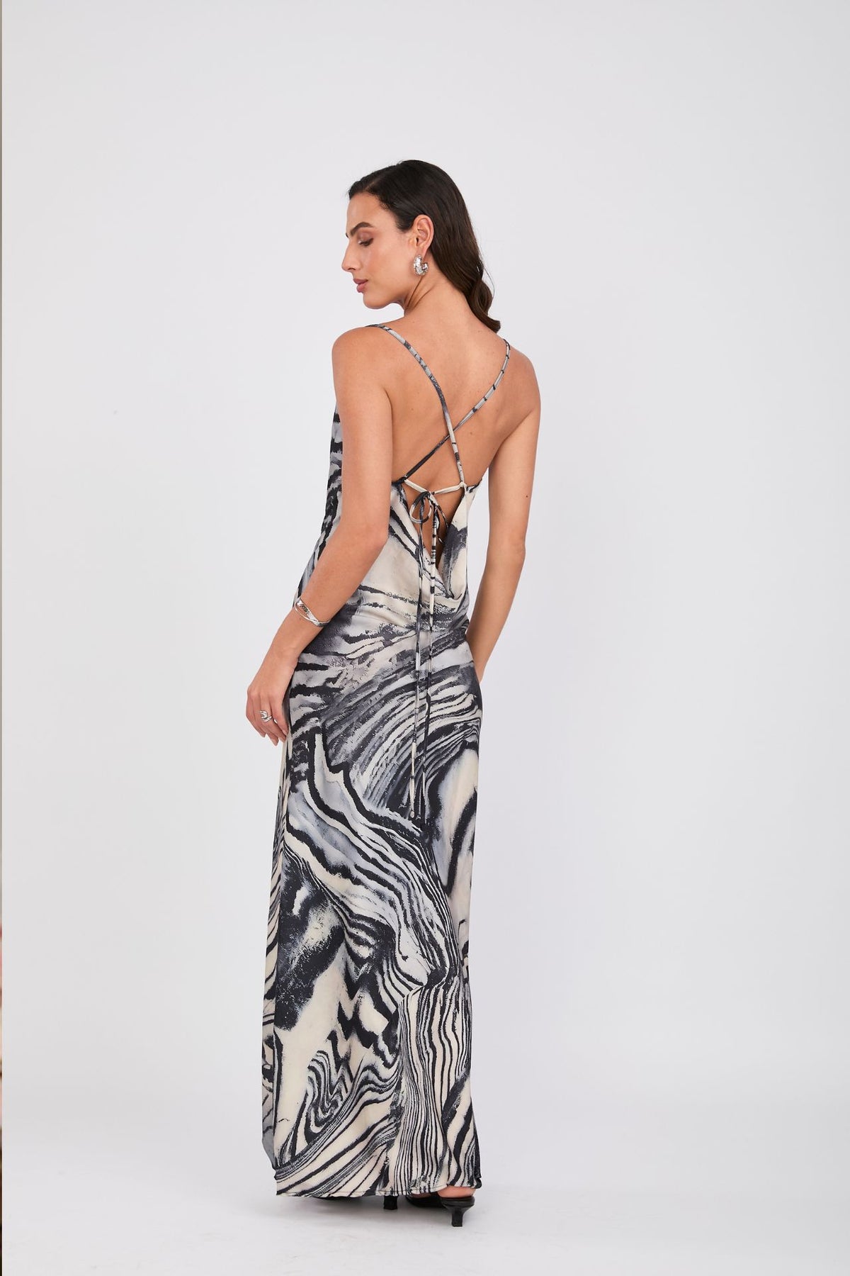 Vestido de Seda Animal Print