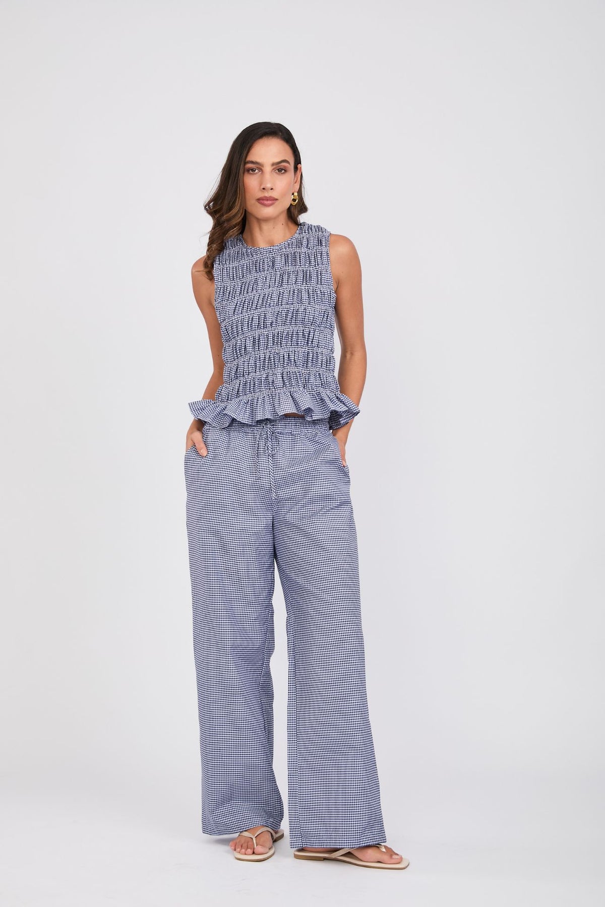 Pantalón Scrunchie Vichy