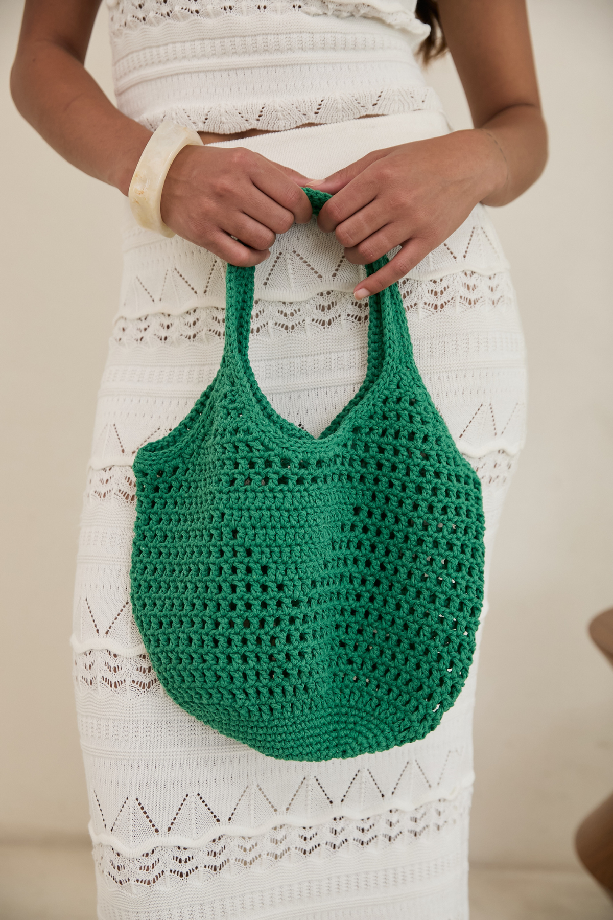 Cartera Tejida Miranda Verde